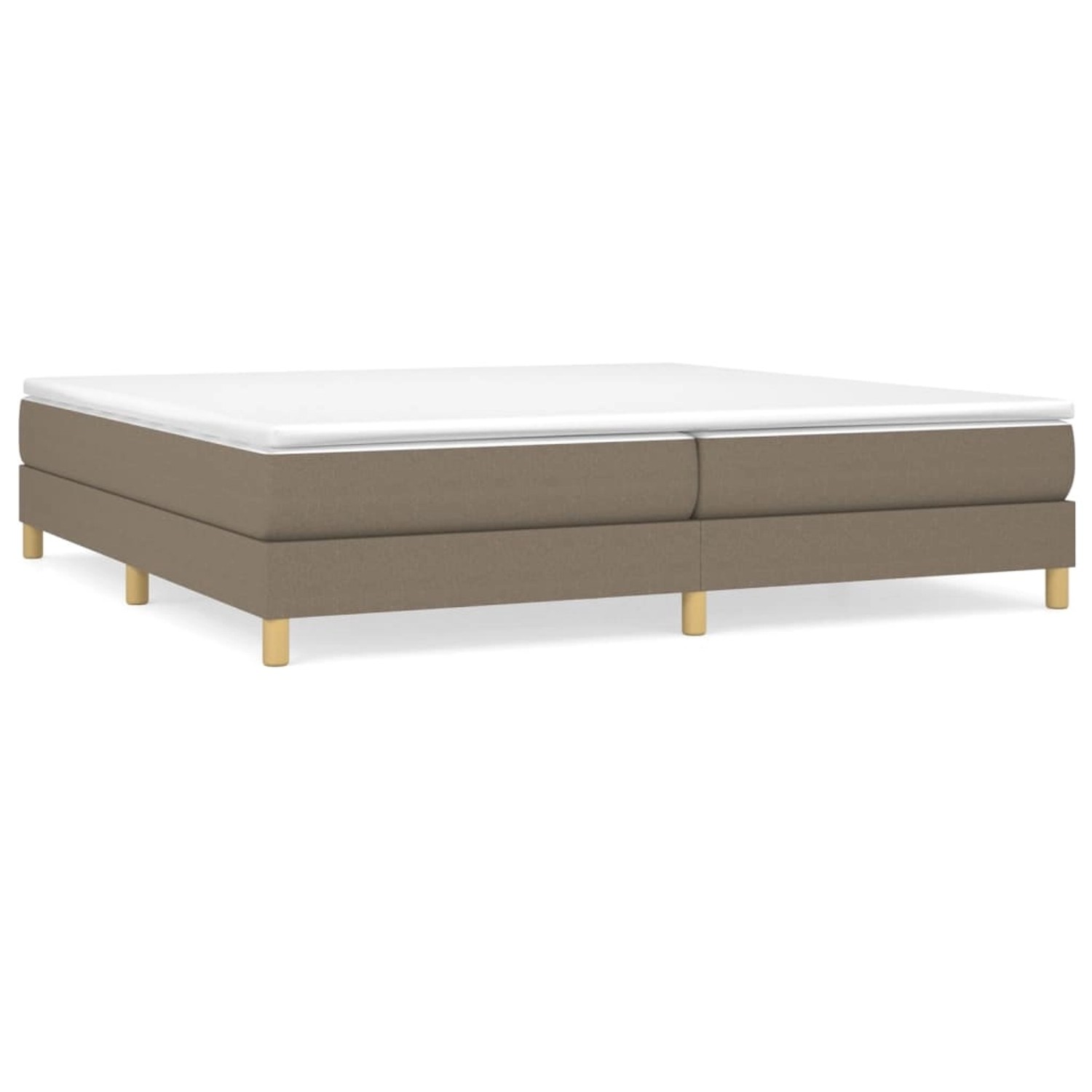 vidaXL Boxspringbett Taupe 200x200 cm Stoff1359218 vidaXL Boxspringbett Taupe 200x200 cm Stoff1359218 von VIDAXL