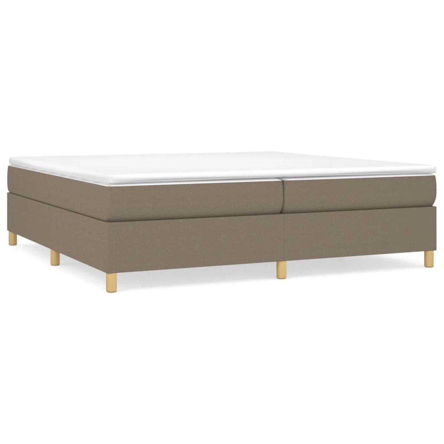 vidaXL Boxspringbett Taupe 200x200 cm Stoff1366634 vidaXL Boxspringbett Taupe 200x200 cm Stoff1366634 von VIDAXL