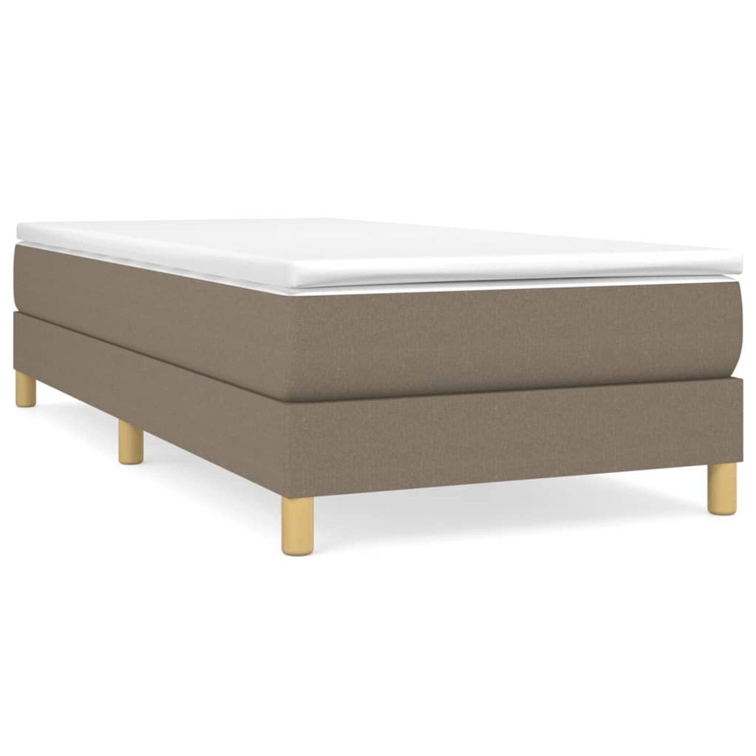 vidaXL Boxspringbett Taupe 80x200 cm Stoff1358627 von VIDAXL