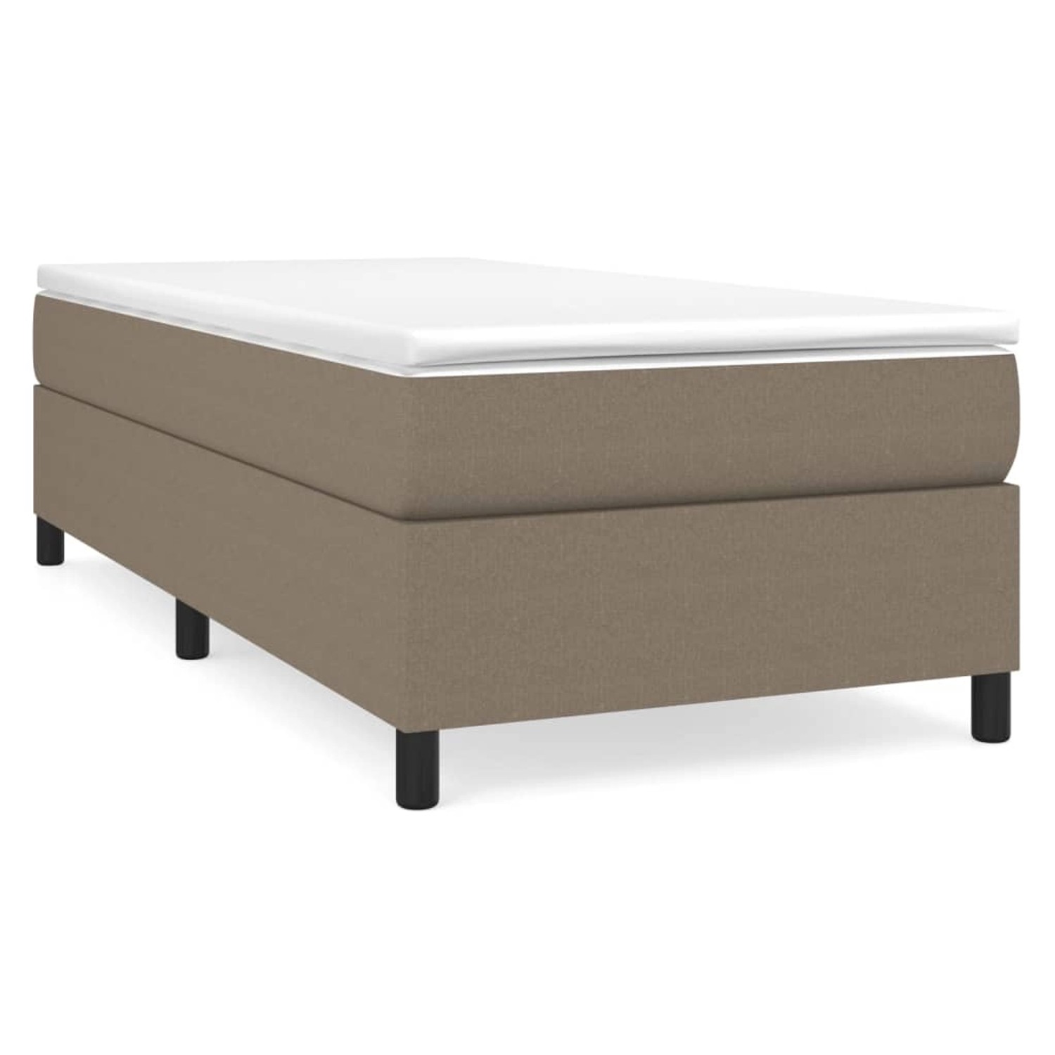 vidaXL Boxspringbett Taupe 90x190 cm Stoff1357703 von VIDAXL