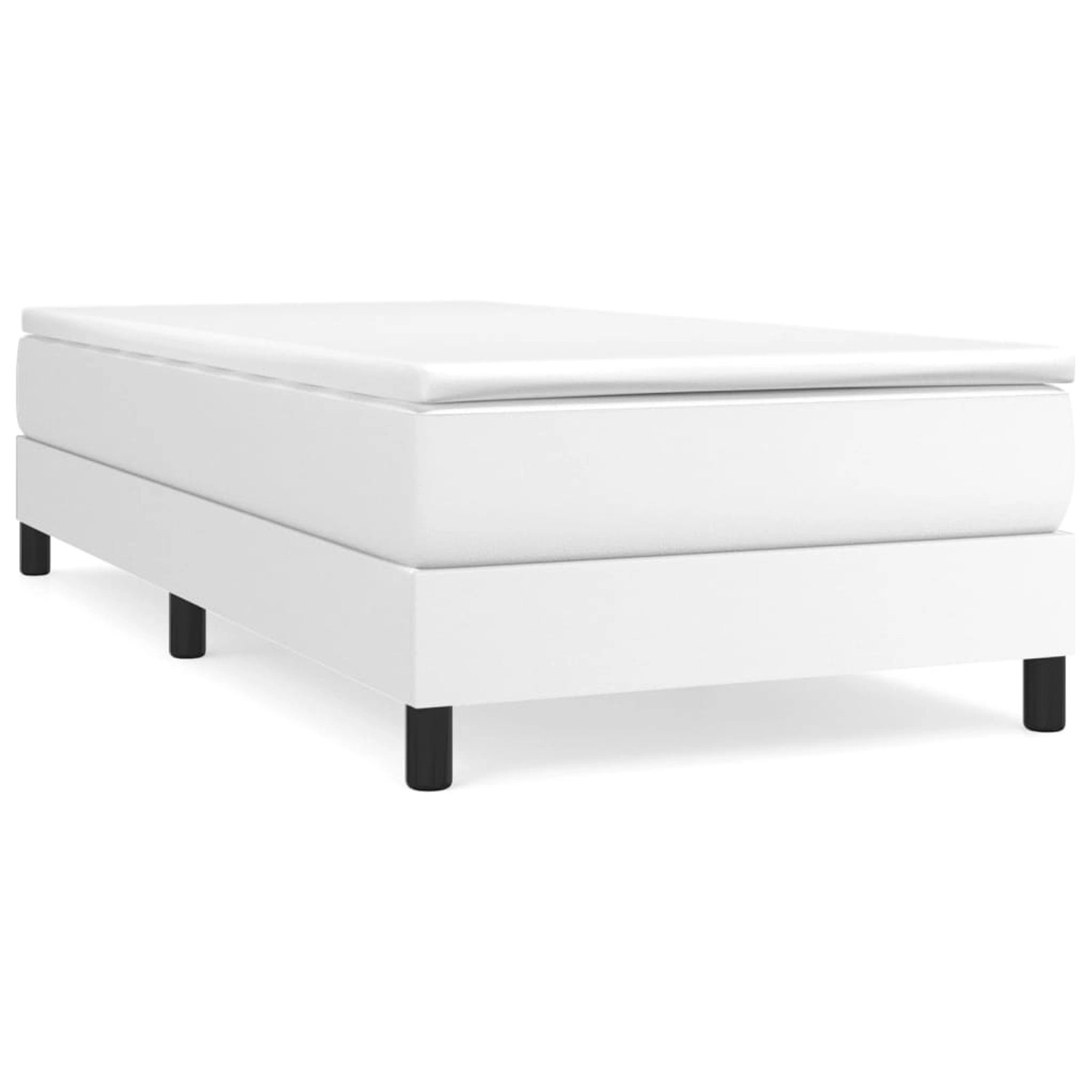 vidaXL Boxspringbett Weiß 100x200 cm Kunstleder1371020 vidaXL Boxspringbett Weiß 100x200 cm Kunstleder1371020 von VIDAXL
