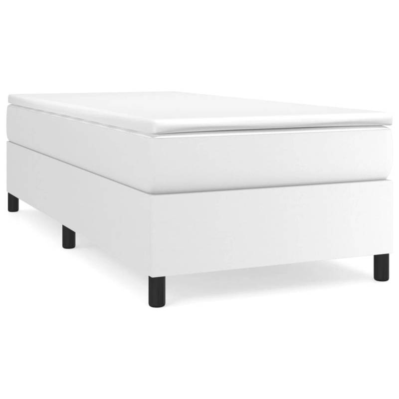 vidaXL Boxspringbett Weiß 100x200 cm Kunstleder1465984 von VIDAXL
