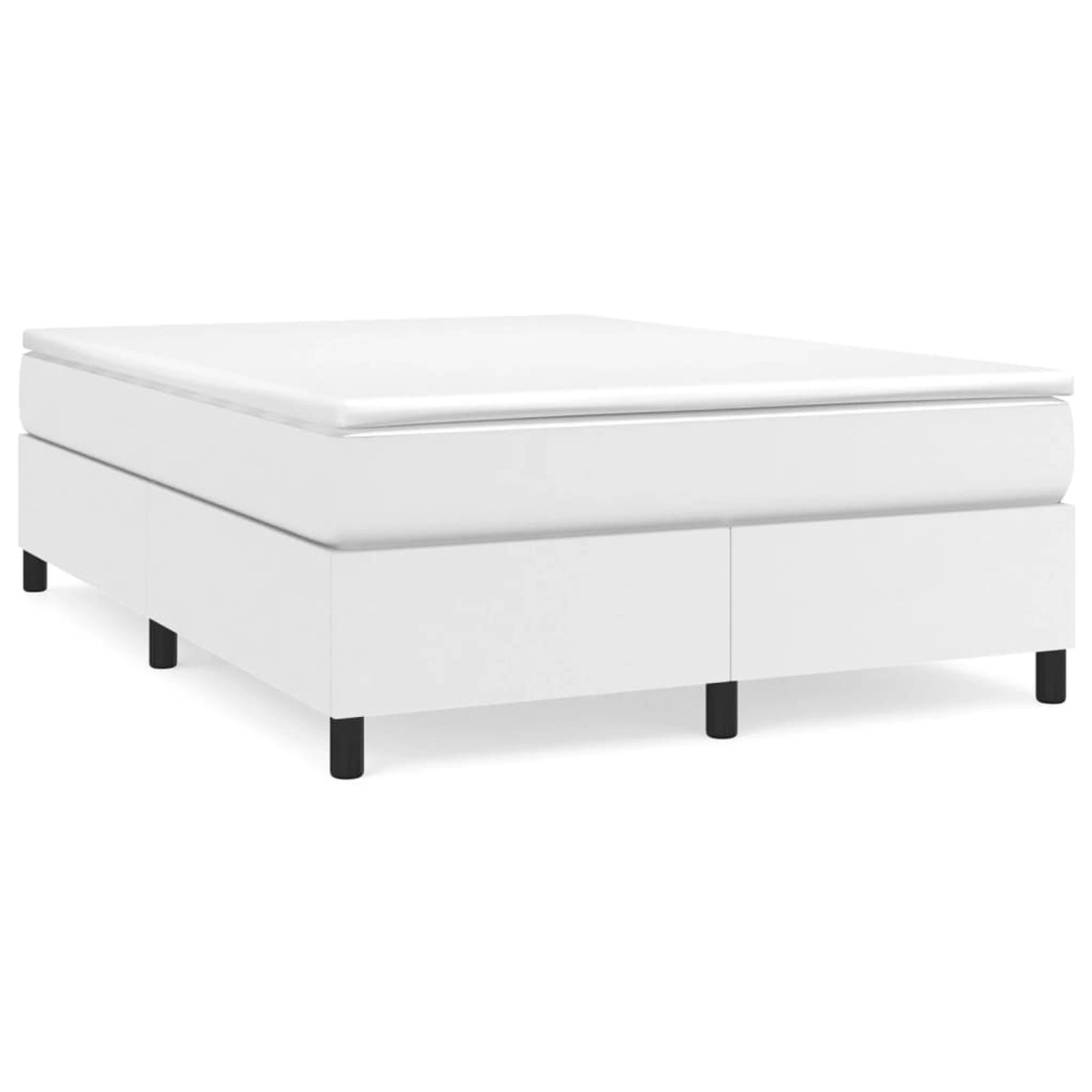 vidaXL Boxspringbett Weiß 140x190 cm Kunstleder1465959 vidaXL Boxspringbett Weiß 140x190 cm Kunstleder1465959 von VIDAXL