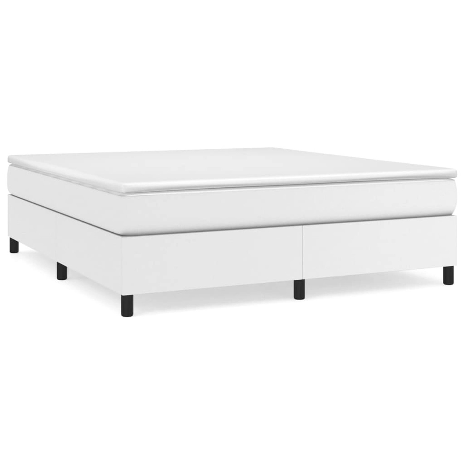vidaXL Boxspringbett Weiß 160x200 cm Kunstleder1465997 vidaXL Boxspringbett Weiß 160x200 cm Kunstleder1465997 von VIDAXL