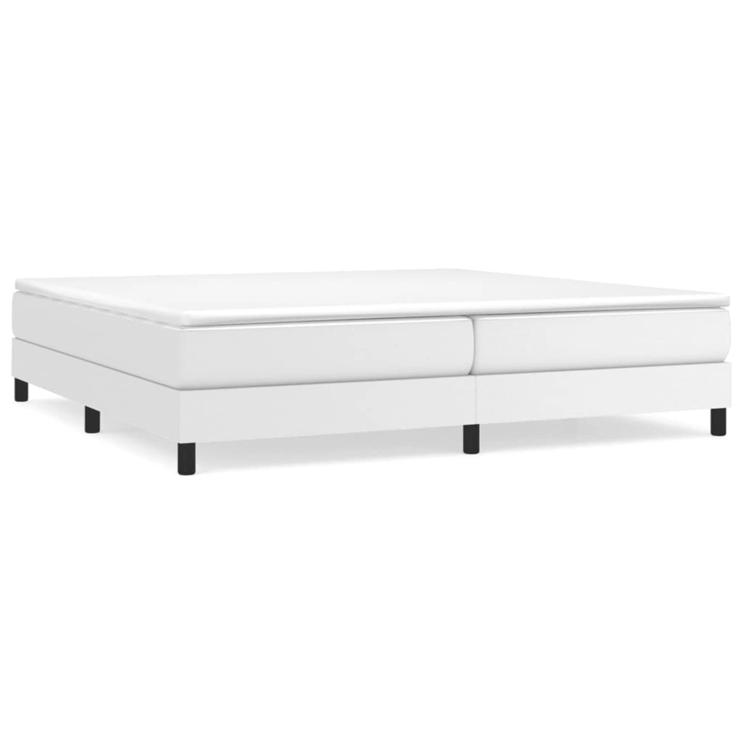 vidaXL Boxspringbett Weiß 200x200 cm Kunstleder1371154 vidaXL Boxspringbett Weiß 200x200 cm Kunstleder1371154 von VIDAXL