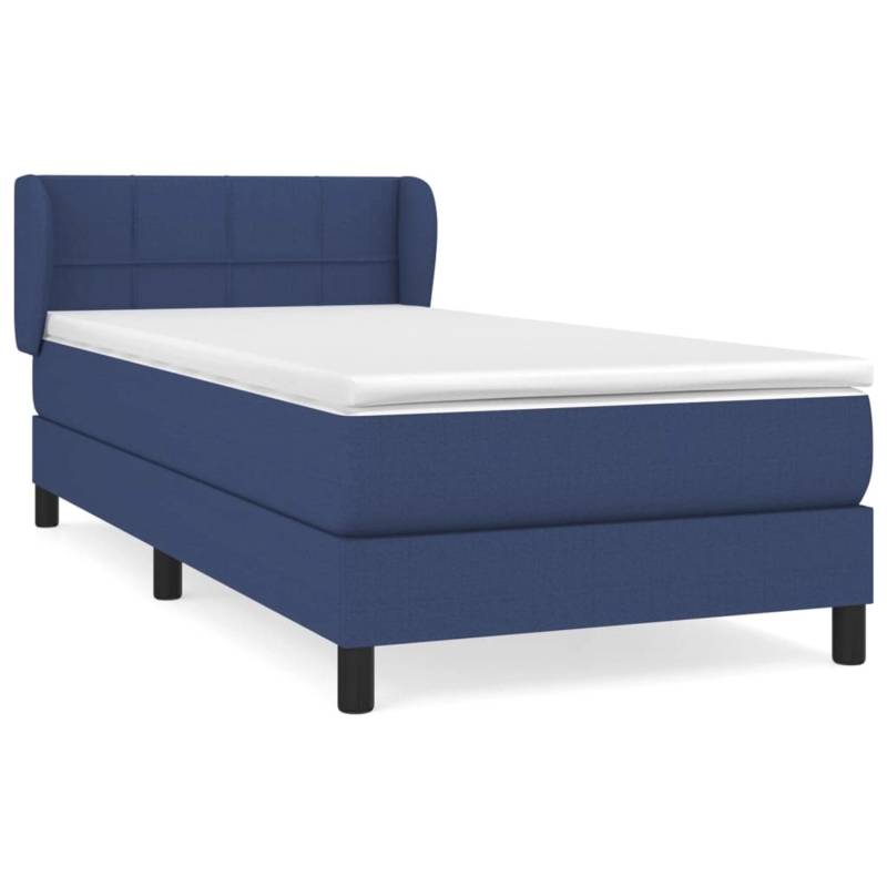 vidaXL Boxspringbett mit Matratze Blau 100x200 cm Stoff 3126227 vidaXL Boxspringbett mit Matratze Blau 100x200 cm Stoff 3126227 von VIDAXL