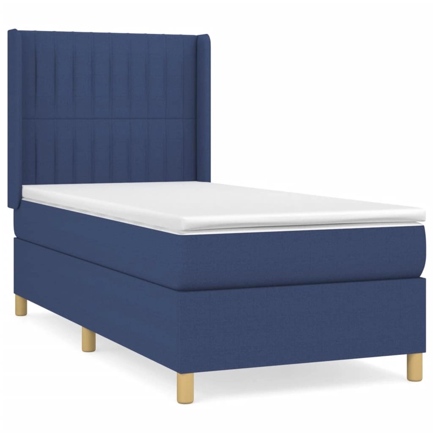 vidaXL Boxspringbett mit Matratze Blau 100x200 cm Stoff1380046 vidaXL Boxspringbett mit Matratze Blau 100x200 cm Stoff1380046 von VIDAXL