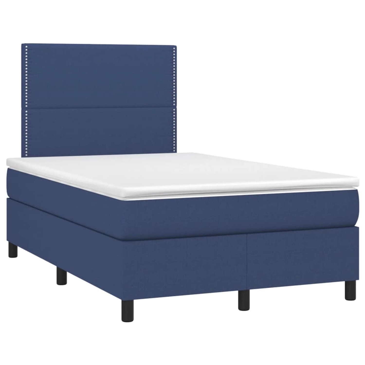 vidaXL Boxspringbett mit Matratze Blau 120x190 cm Stoff 3269880 vidaXL Boxspringbett mit Matratze Blau 120x190 cm Stoff 3269880 von VIDAXL