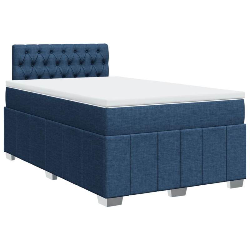 vidaXL Boxspringbett mit Matratze Blau 120x190 cm Stoff 3287020 vidaXL Boxspringbett mit Matratze Blau 120x190 cm Stoff 3287020 von VIDAXL