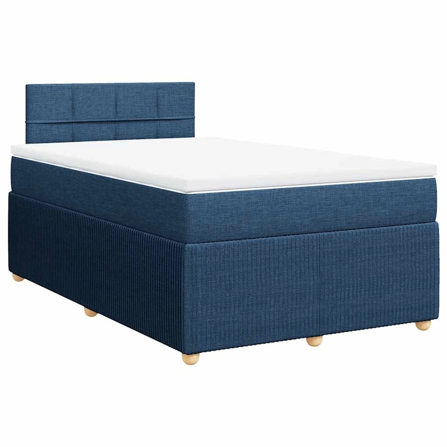 vidaXL Boxspringbett mit Matratze Blau 120x190 cm Stoff 3287401 vidaXL Boxspringbett mit Matratze Blau 120x190 cm Stoff 3287401 von VIDAXL