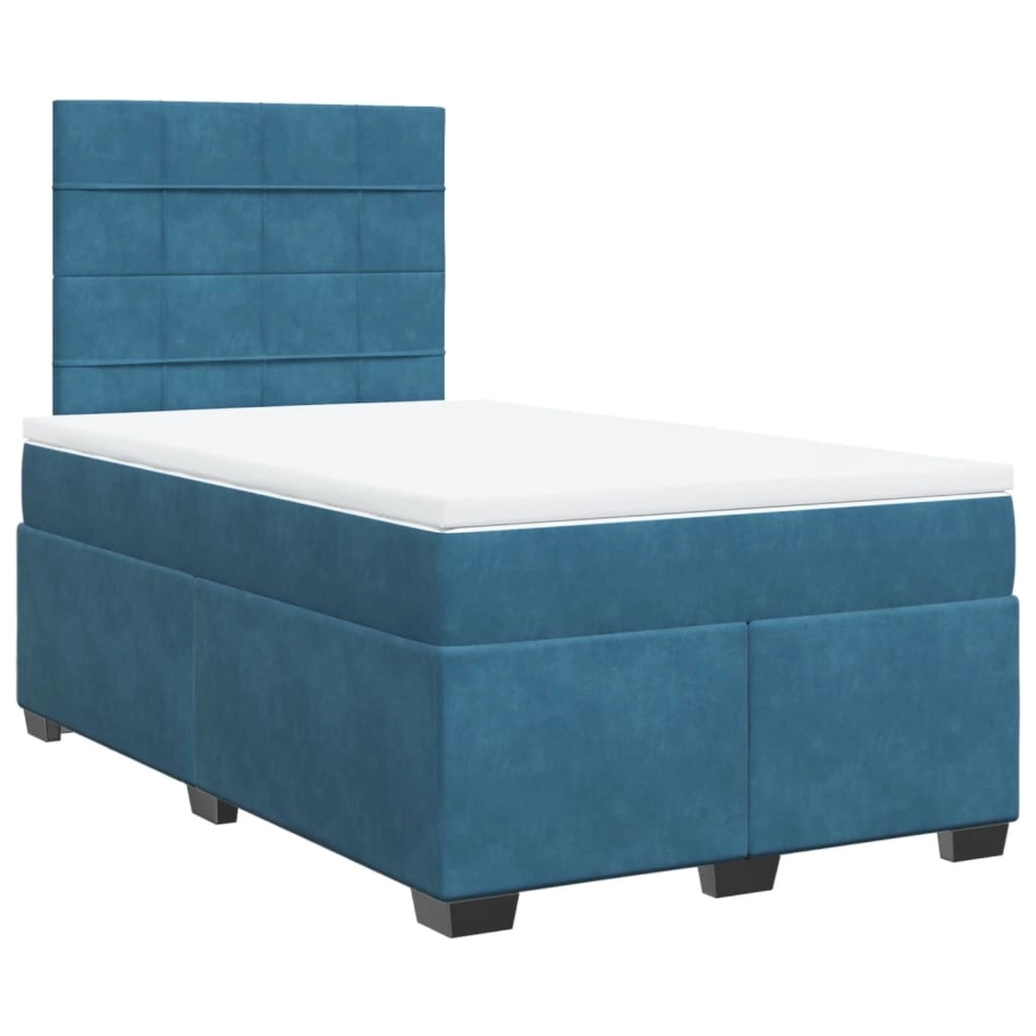 vidaXL Boxspringbett mit Matratze Blau 120x200 cm Samt2107157 vidaXL Boxspringbett mit Matratze Blau 120x200 cm Samt2107157 von VIDAXL