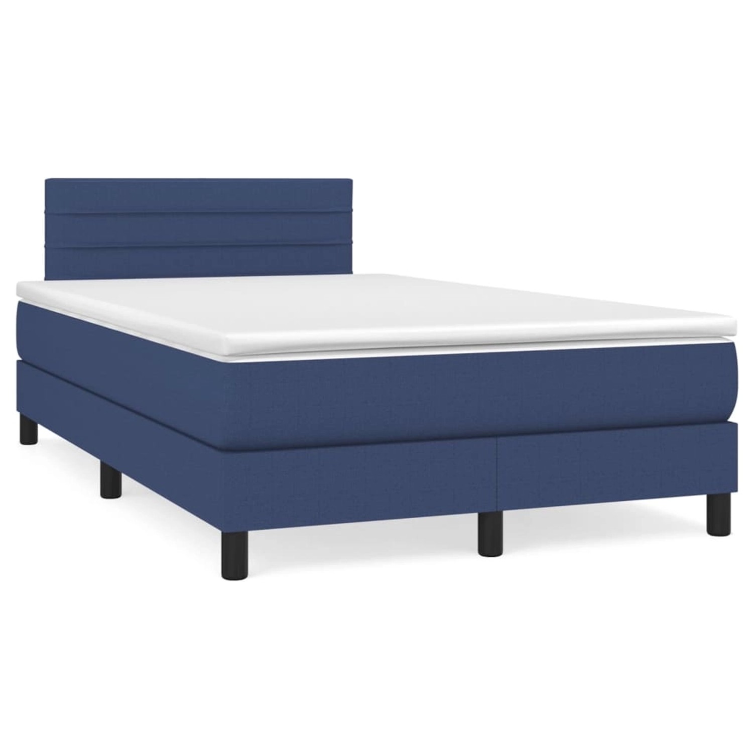 vidaXL Boxspringbett mit Matratze Blau 120x200 cm Stoff1373058 vidaXL Boxspringbett mit Matratze Blau 120x200 cm Stoff1373058 von VIDAXL
