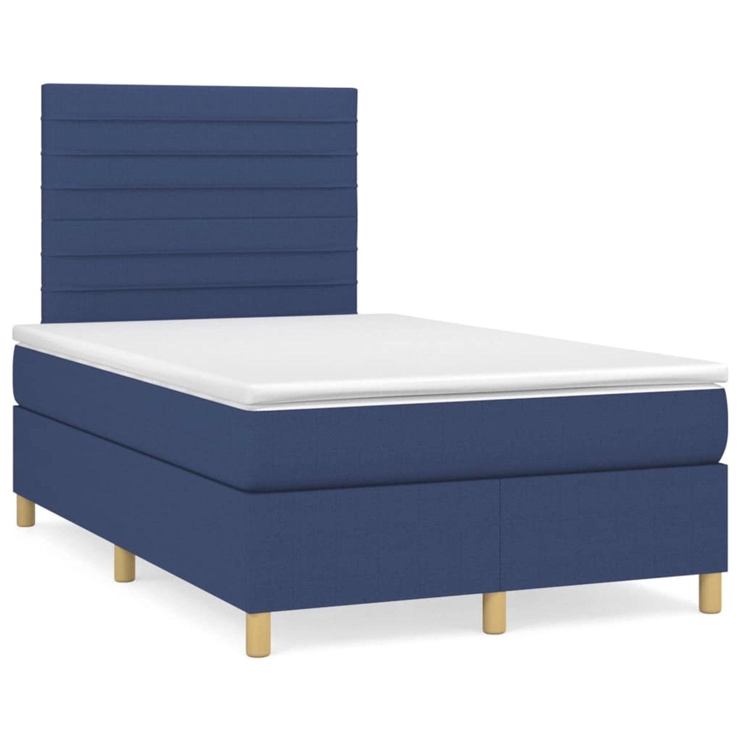 vidaXL Boxspringbett mit Matratze Blau 120x200 cm Stoff1383218 vidaXL Boxspringbett mit Matratze Blau 120x200 cm Stoff1383218 von VIDAXL