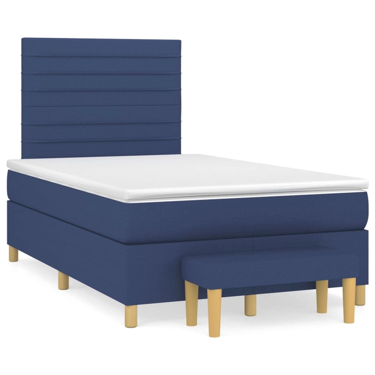 vidaXL Boxspringbett mit Matratze Blau 120x200 cm Stoff1383221 vidaXL Boxspringbett mit Matratze Blau 120x200 cm Stoff1383221 von VIDAXL