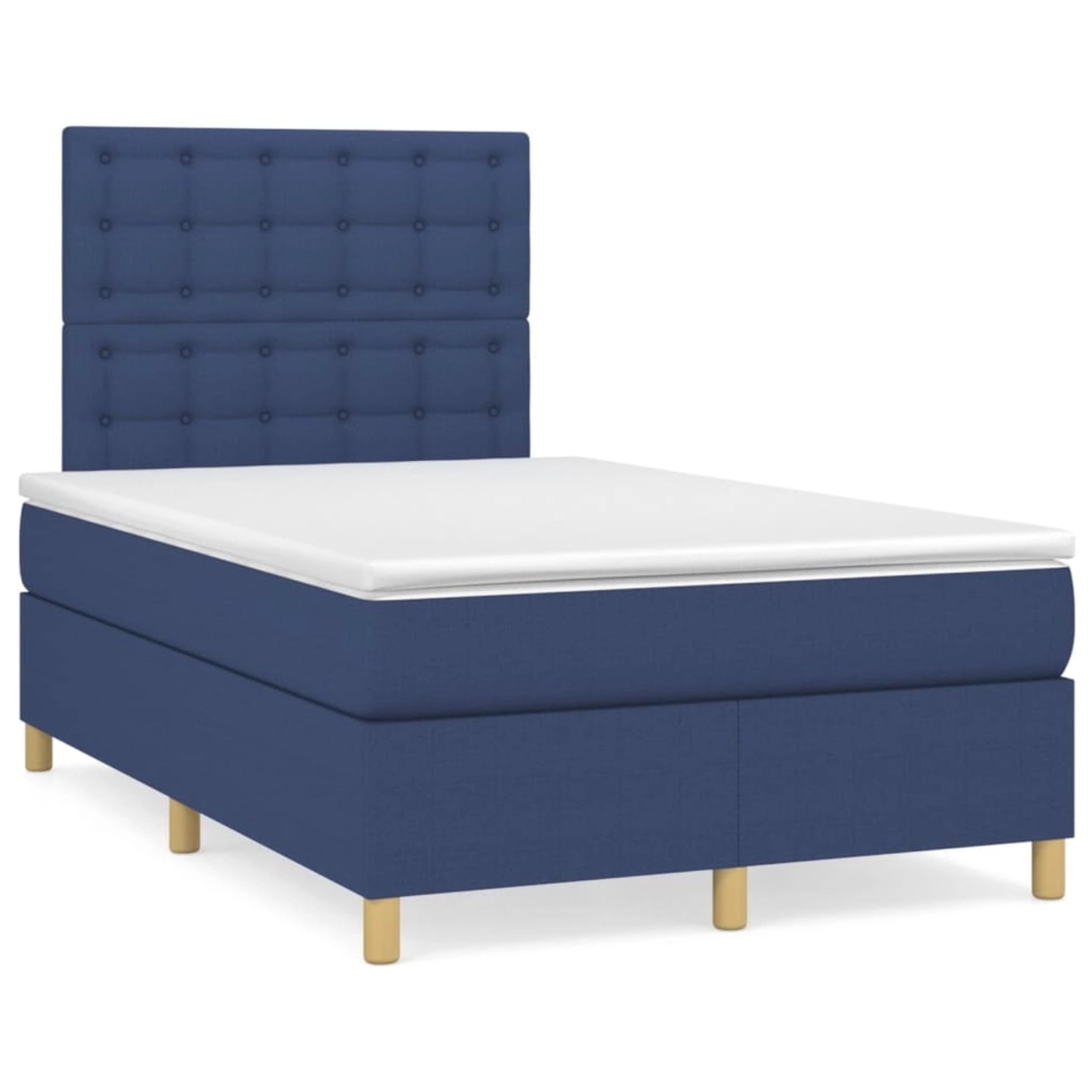 vidaXL Boxspringbett mit Matratze Blau 120x200 cm Stoff1397454 vidaXL Boxspringbett mit Matratze Blau 120x200 cm Stoff1397454 von VIDAXL
