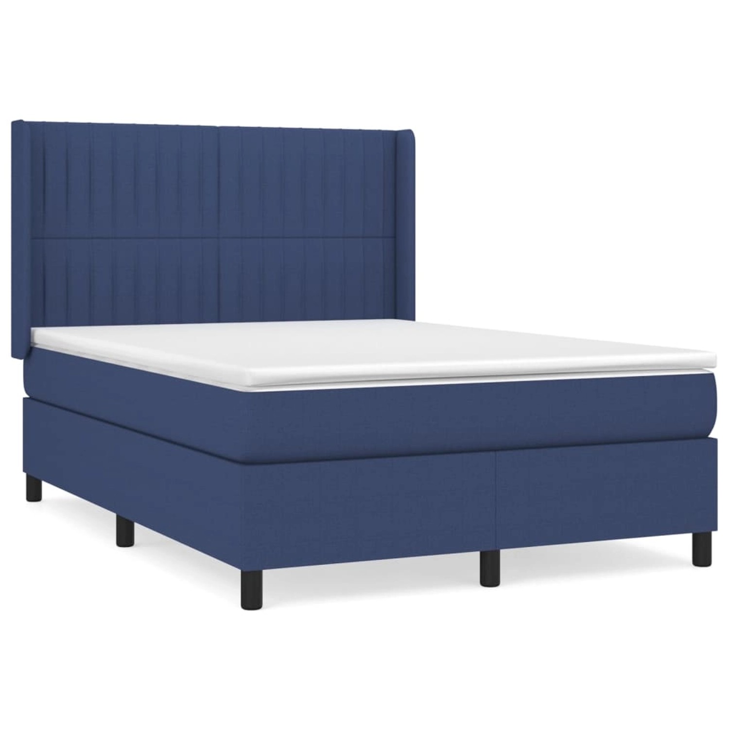 vidaXL Boxspringbett mit Matratze Blau 140x190 cm Stoff1377505 vidaXL Boxspringbett mit Matratze Blau 140x190 cm Stoff1377505 von VIDAXL