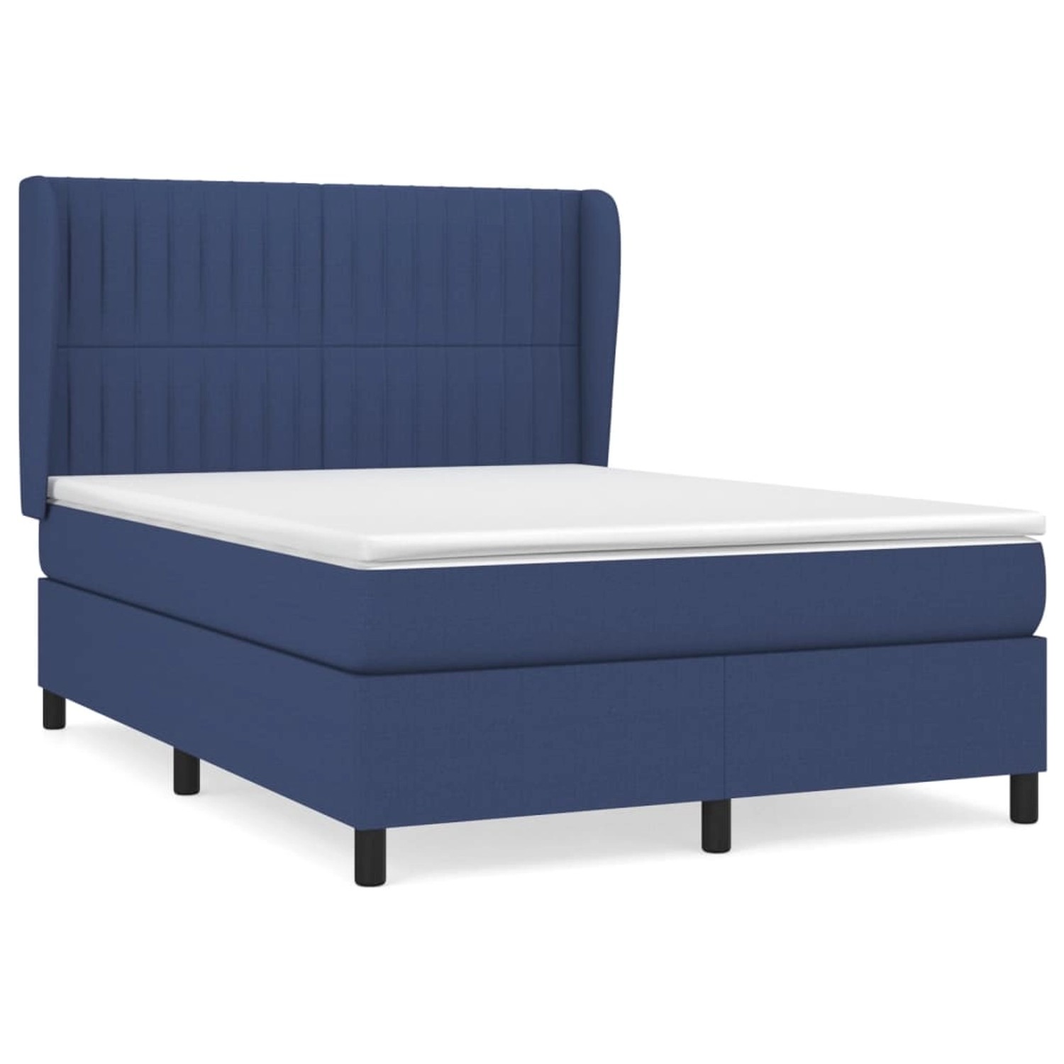 vidaXL Boxspringbett mit Matratze Blau 140x200 cm Stoff1395287 vidaXL Boxspringbett mit Matratze Blau 140x200 cm Stoff1395287 von VIDAXL