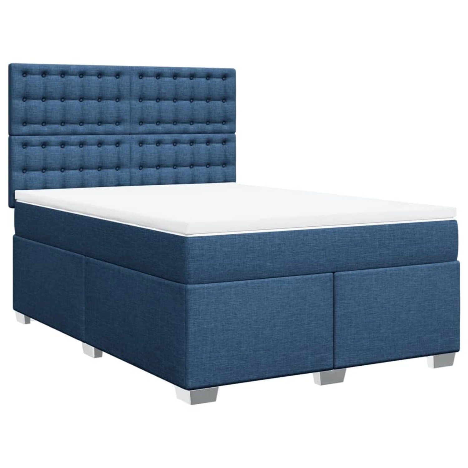 vidaXL Boxspringbett mit Matratze Blau 140x200 cm Stoff2100023 vidaXL Boxspringbett mit Matratze Blau 140x200 cm Stoff2100023 von VIDAXL