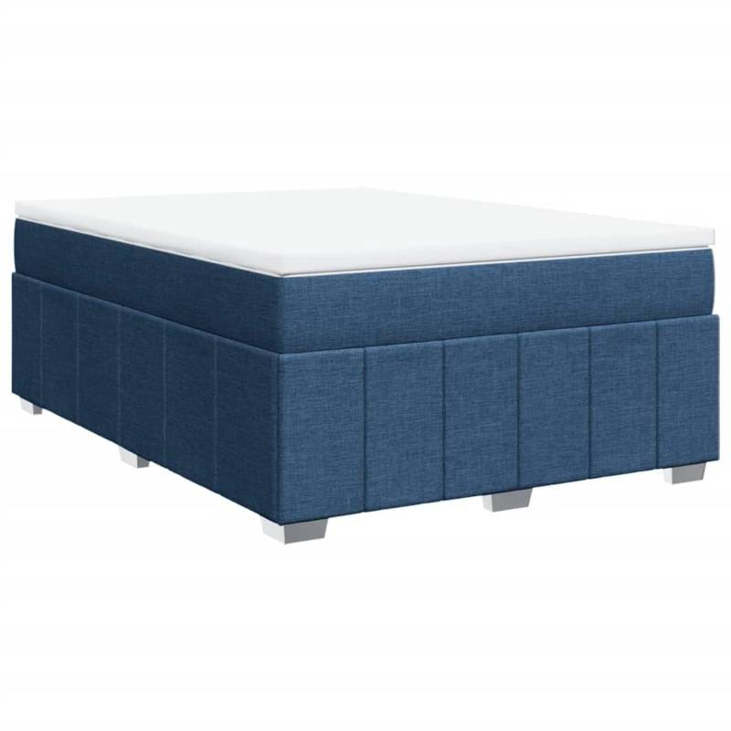 vidaXL Boxspringbett mit Matratze Blau 160x200 cm Stoff 3285490 vidaXL Boxspringbett mit Matratze Blau 160x200 cm Stoff 3285490 von VIDAXL