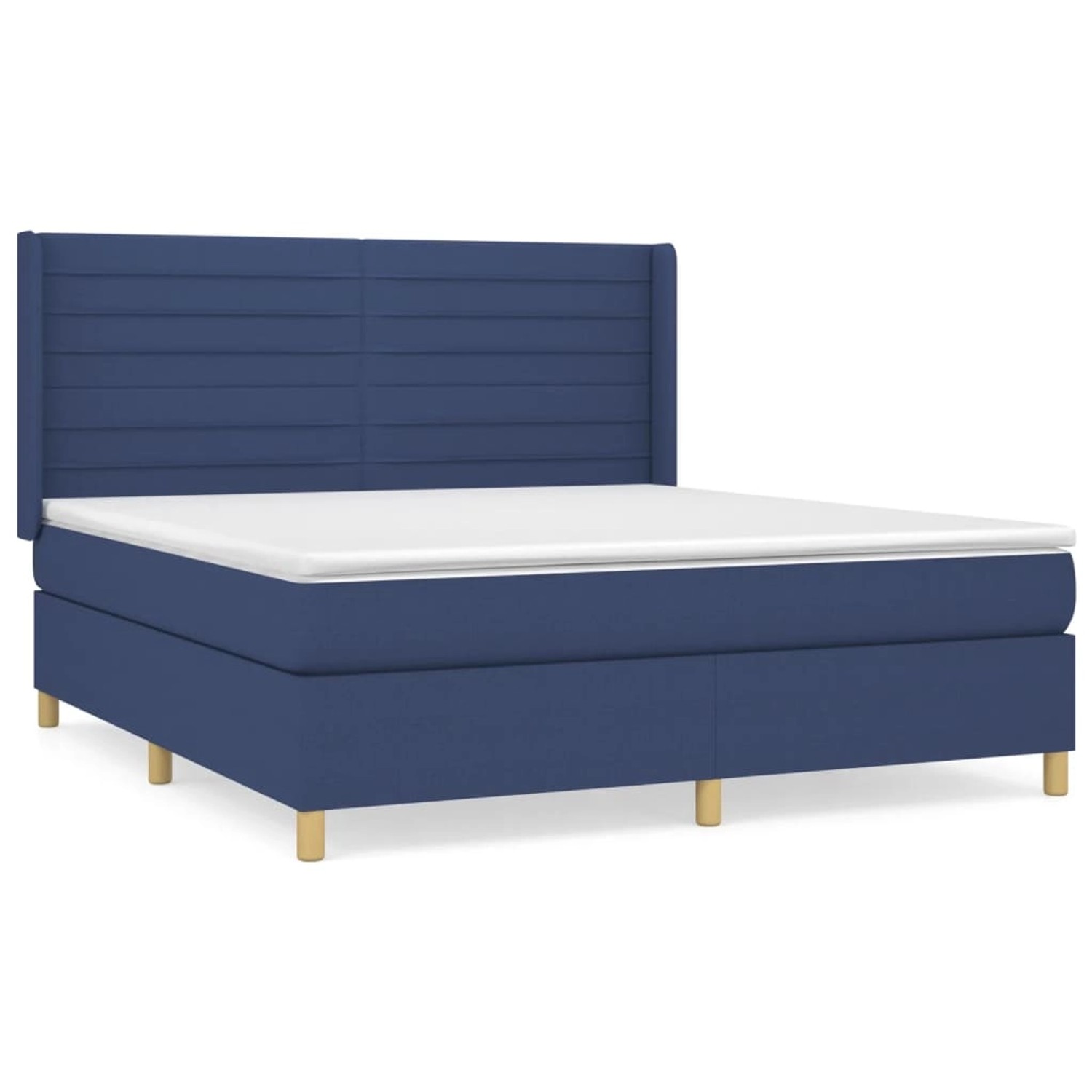 vidaXL Boxspringbett mit Matratze Blau 160x200 cm Stoff1380054 vidaXL Boxspringbett mit Matratze Blau 160x200 cm Stoff1380054 von VIDAXL