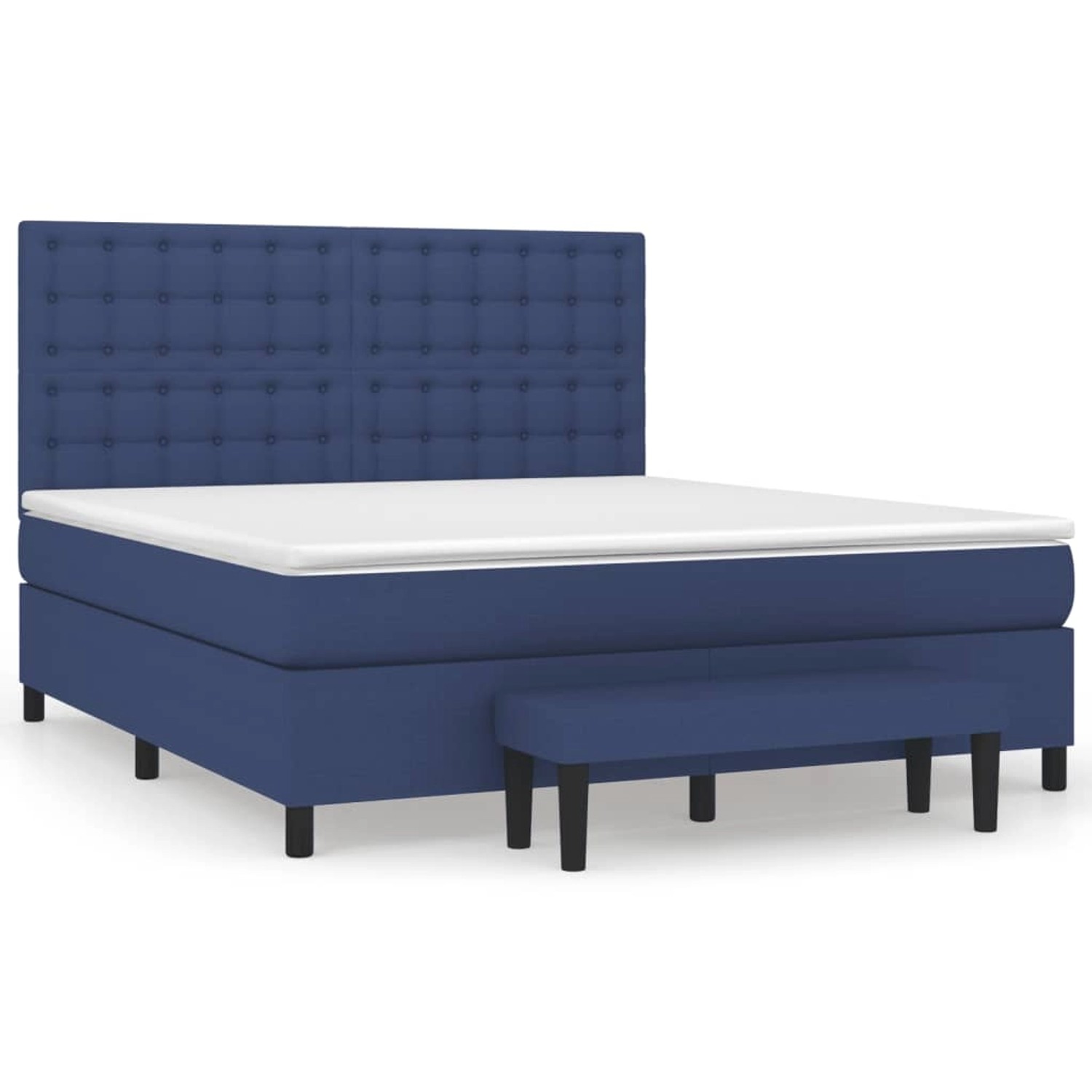 vidaXL Boxspringbett mit Matratze Blau 160x200 cm Stoff1393567 vidaXL Boxspringbett mit Matratze Blau 160x200 cm Stoff1393567 von VIDAXL