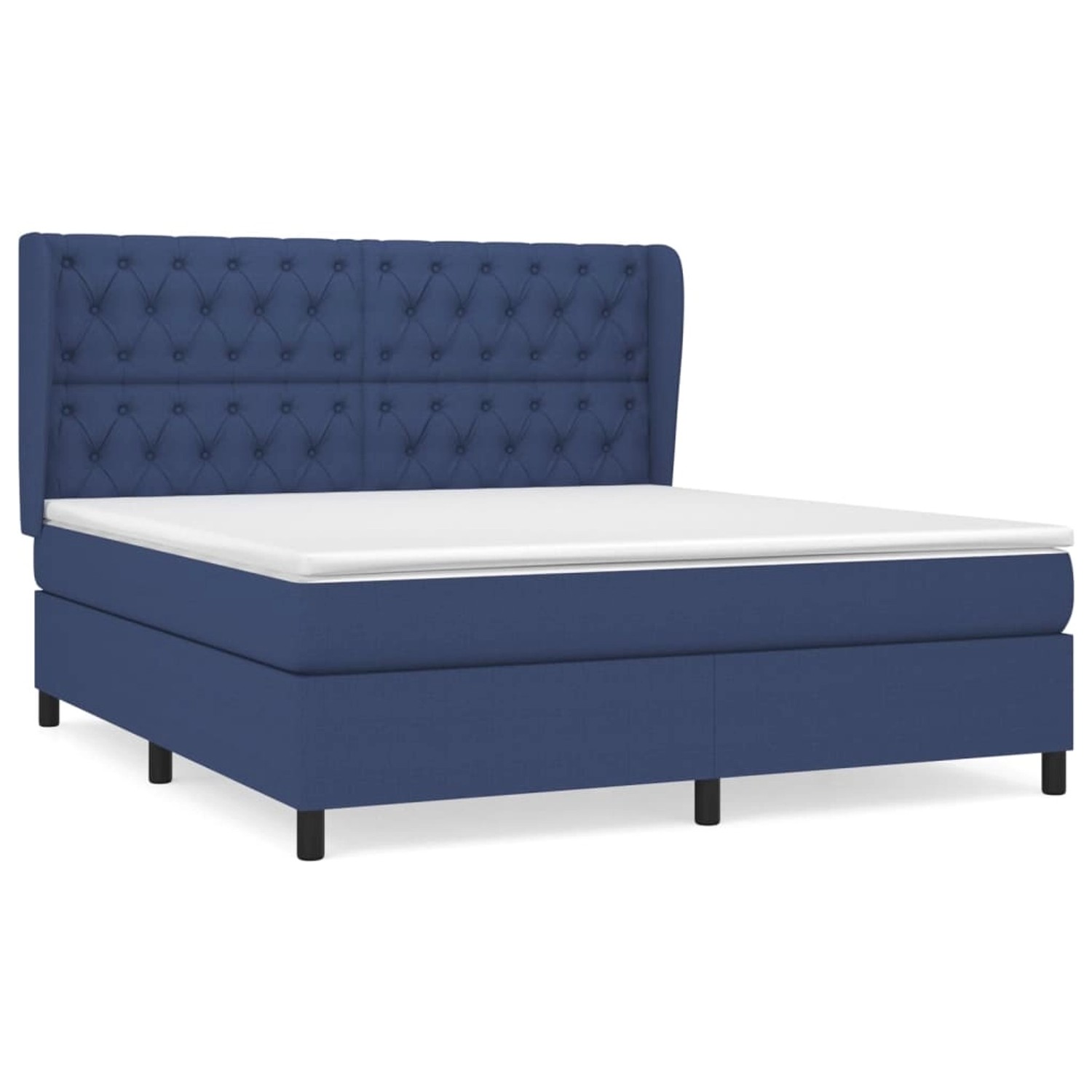 vidaXL Boxspringbett mit Matratze Blau 160x200 cm Stoff1393582 vidaXL Boxspringbett mit Matratze Blau 160x200 cm Stoff1393582 von VIDAXL