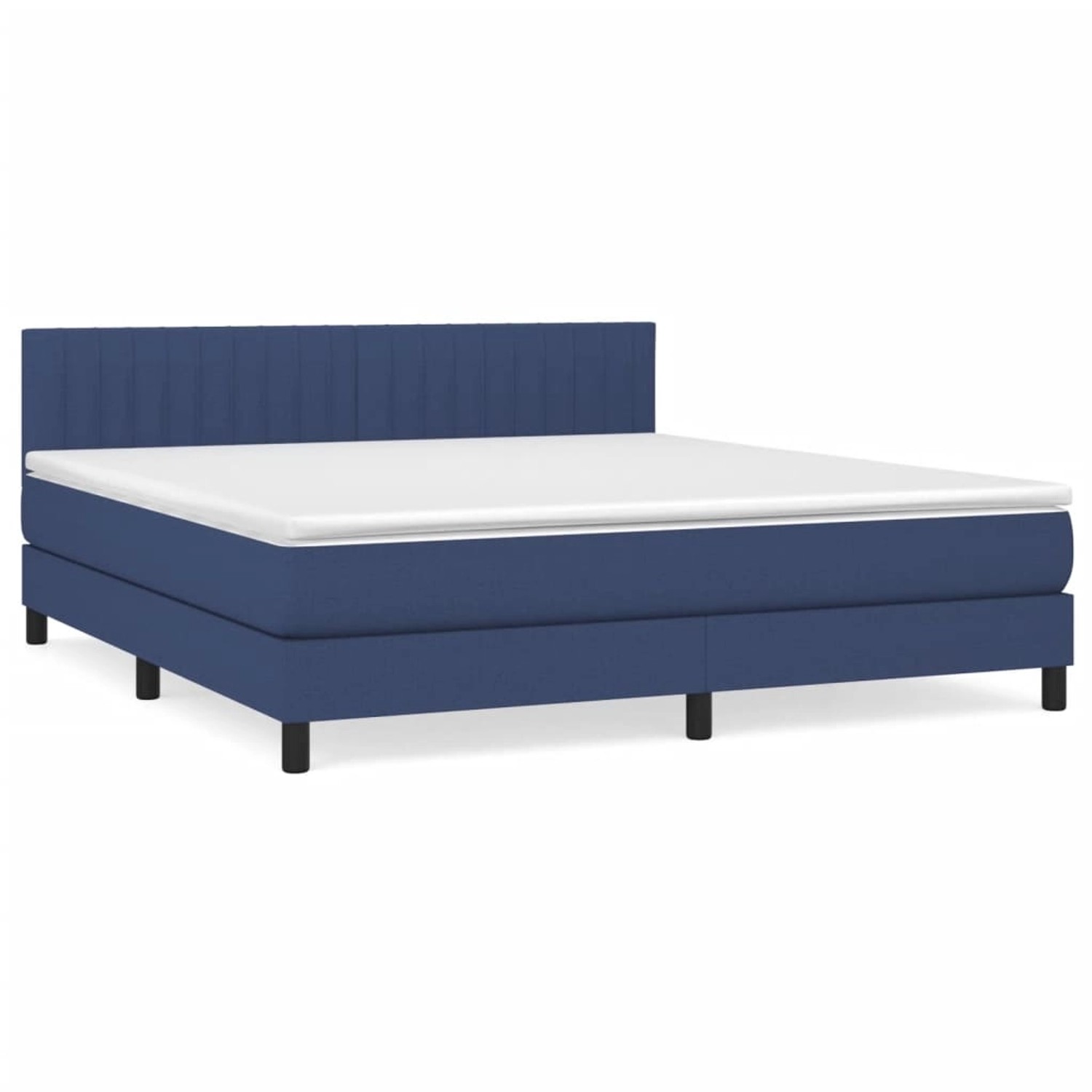 vidaXL Boxspringbett mit Matratze Blau 160x200 cm Stoff1467074 vidaXL Boxspringbett mit Matratze Blau 160x200 cm Stoff1467074 von VIDAXL