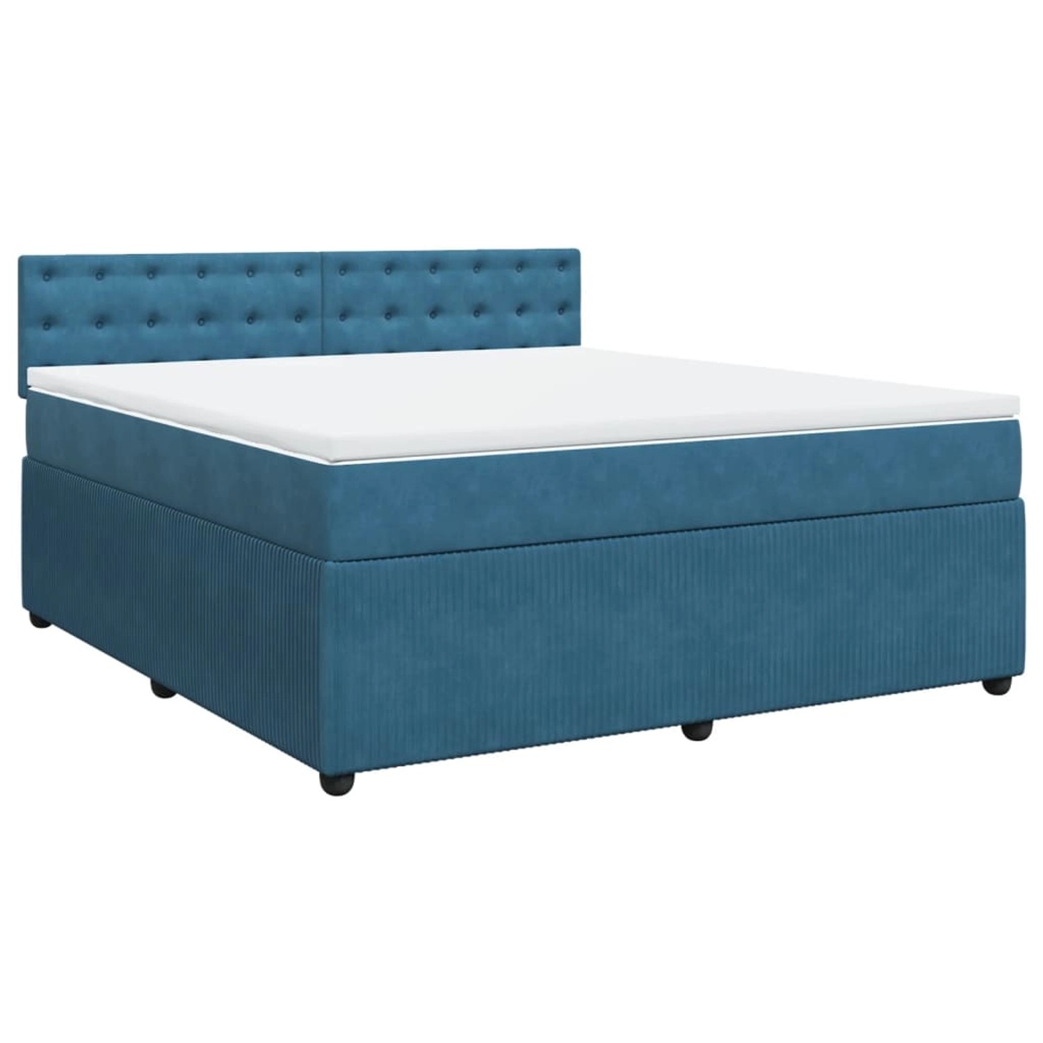 vidaXL Boxspringbett mit Matratze Blau 180x200 cm Samt2104263 vidaXL Boxspringbett mit Matratze Blau 180x200 cm Samt2104263 von VIDAXL