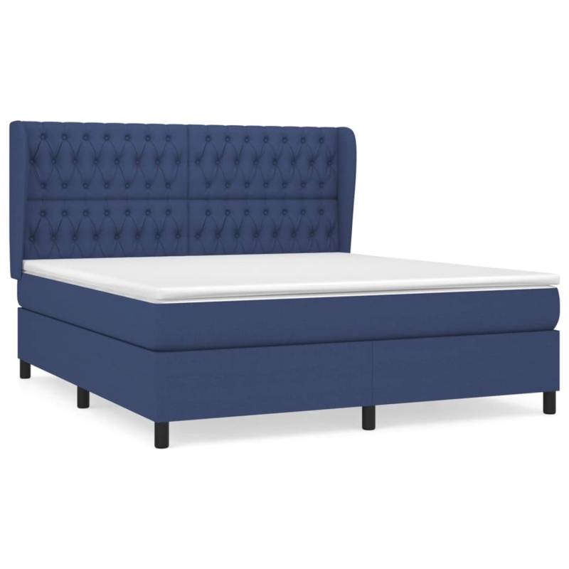 vidaXL Boxspringbett mit Matratze Blau 180x200 cm Stoff 3128227 vidaXL Boxspringbett mit Matratze Blau 180x200 cm Stoff 3128227 von VIDAXL