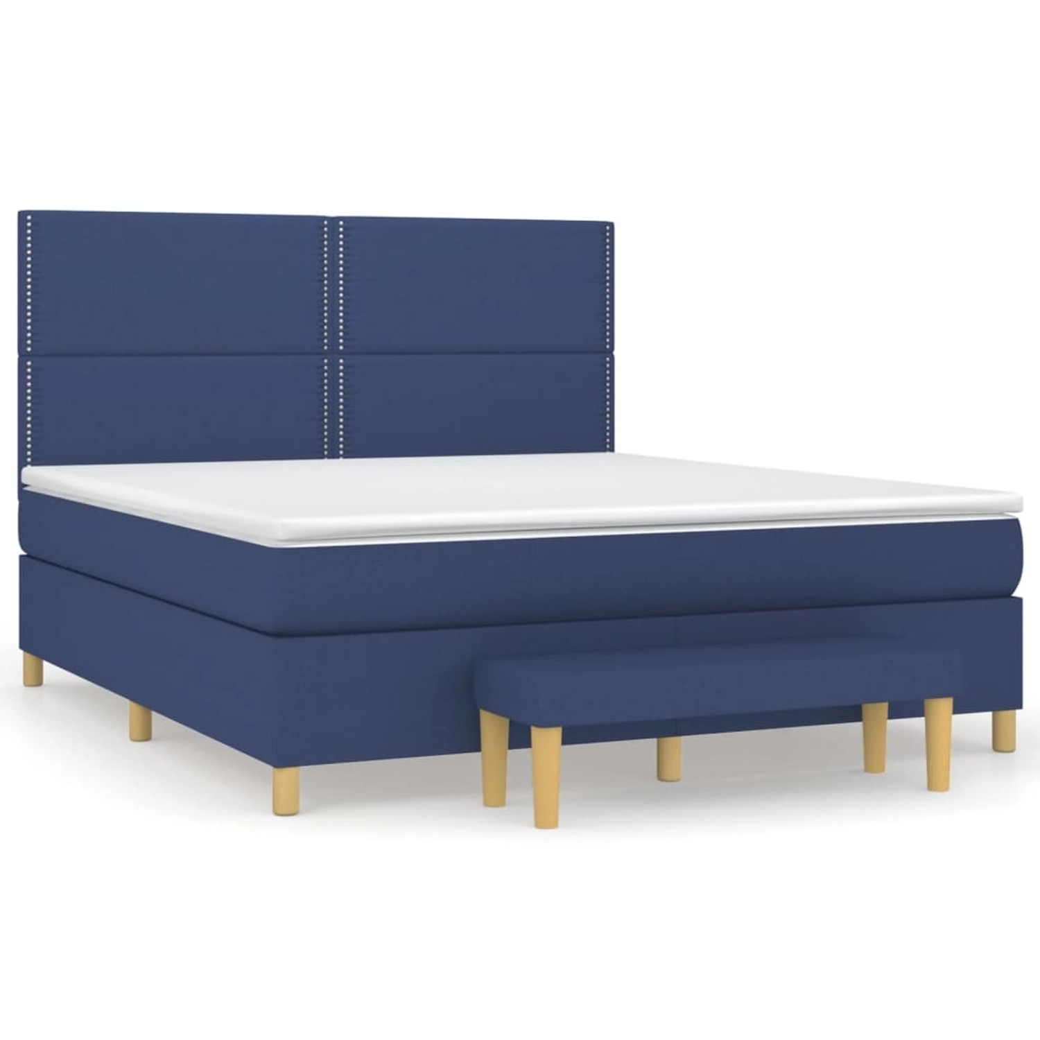 vidaXL Boxspringbett mit Matratze Blau 180x200 cm Stoff1358312 vidaXL Boxspringbett mit Matratze Blau 180x200 cm Stoff1358312 von VIDAXL