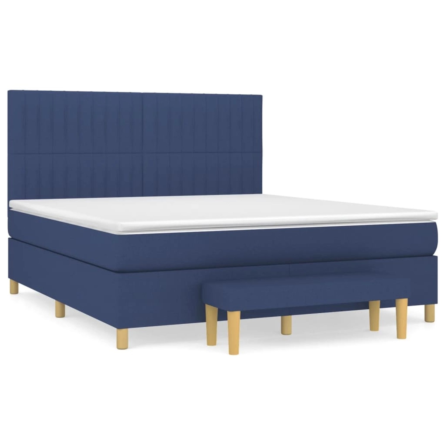 vidaXL Boxspringbett mit Matratze Blau 180x200 cm Stoff1358486 vidaXL Boxspringbett mit Matratze Blau 180x200 cm Stoff1358486 von VIDAXL
