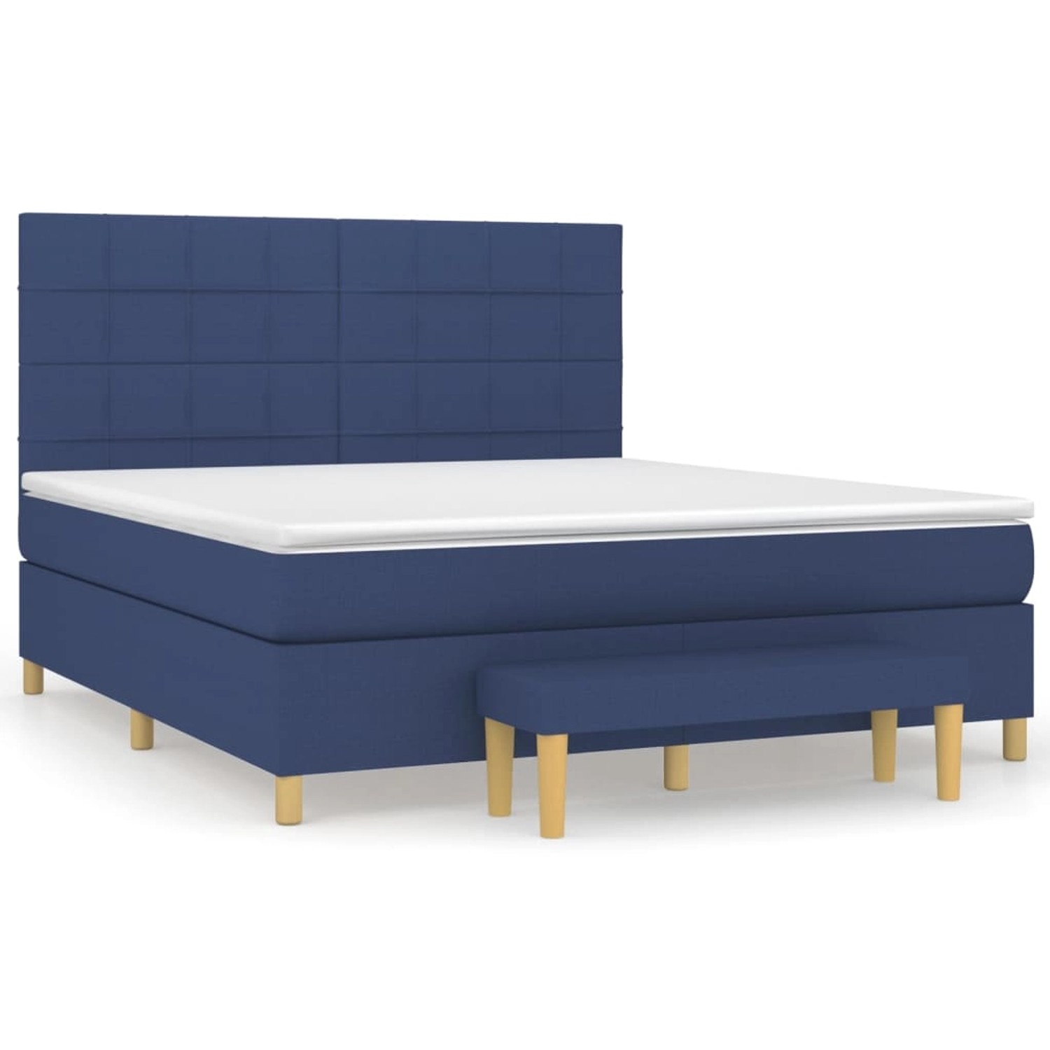 vidaXL Boxspringbett mit Matratze Blau 180x200 cm Stoff1359268 vidaXL Boxspringbett mit Matratze Blau 180x200 cm Stoff1359268 von VIDAXL