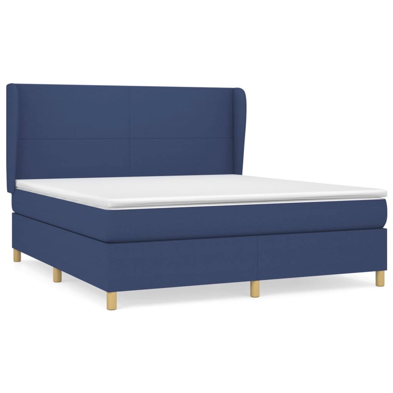 vidaXL Boxspringbett mit Matratze Blau 180x200 cm Stoff1372603 vidaXL Boxspringbett mit Matratze Blau 180x200 cm Stoff1372603 von VIDAXL