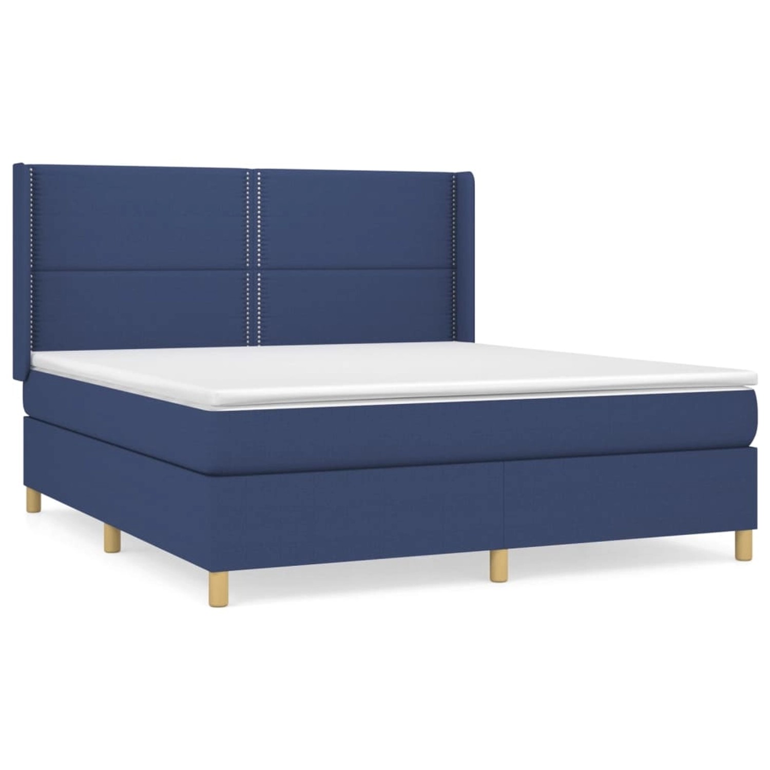 vidaXL Boxspringbett mit Matratze Blau 180x200 cm Stoff1377822 vidaXL Boxspringbett mit Matratze Blau 180x200 cm Stoff1377822 von VIDAXL