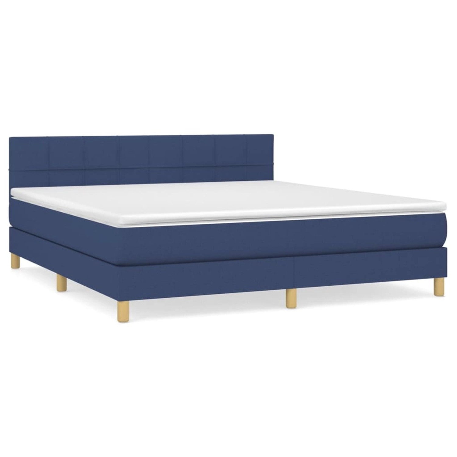 vidaXL Boxspringbett mit Matratze Blau 180x200 cm Stoff1396262 vidaXL Boxspringbett mit Matratze Blau 180x200 cm Stoff1396262 von VIDAXL