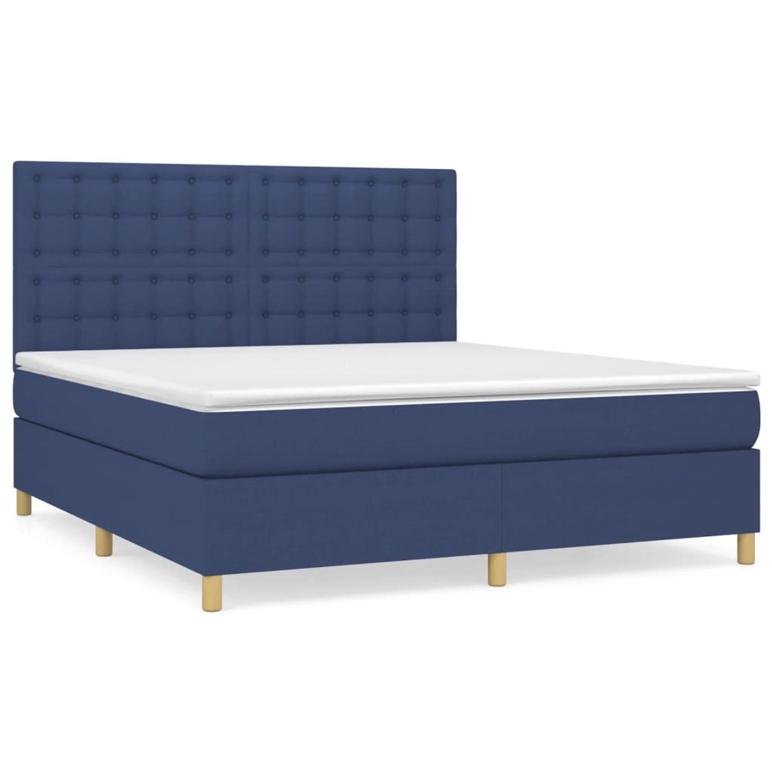 vidaXL Boxspringbett mit Matratze Blau 180x200 cm Stoff1397444 vidaXL Boxspringbett mit Matratze Blau 180x200 cm Stoff1397444 von VIDAXL