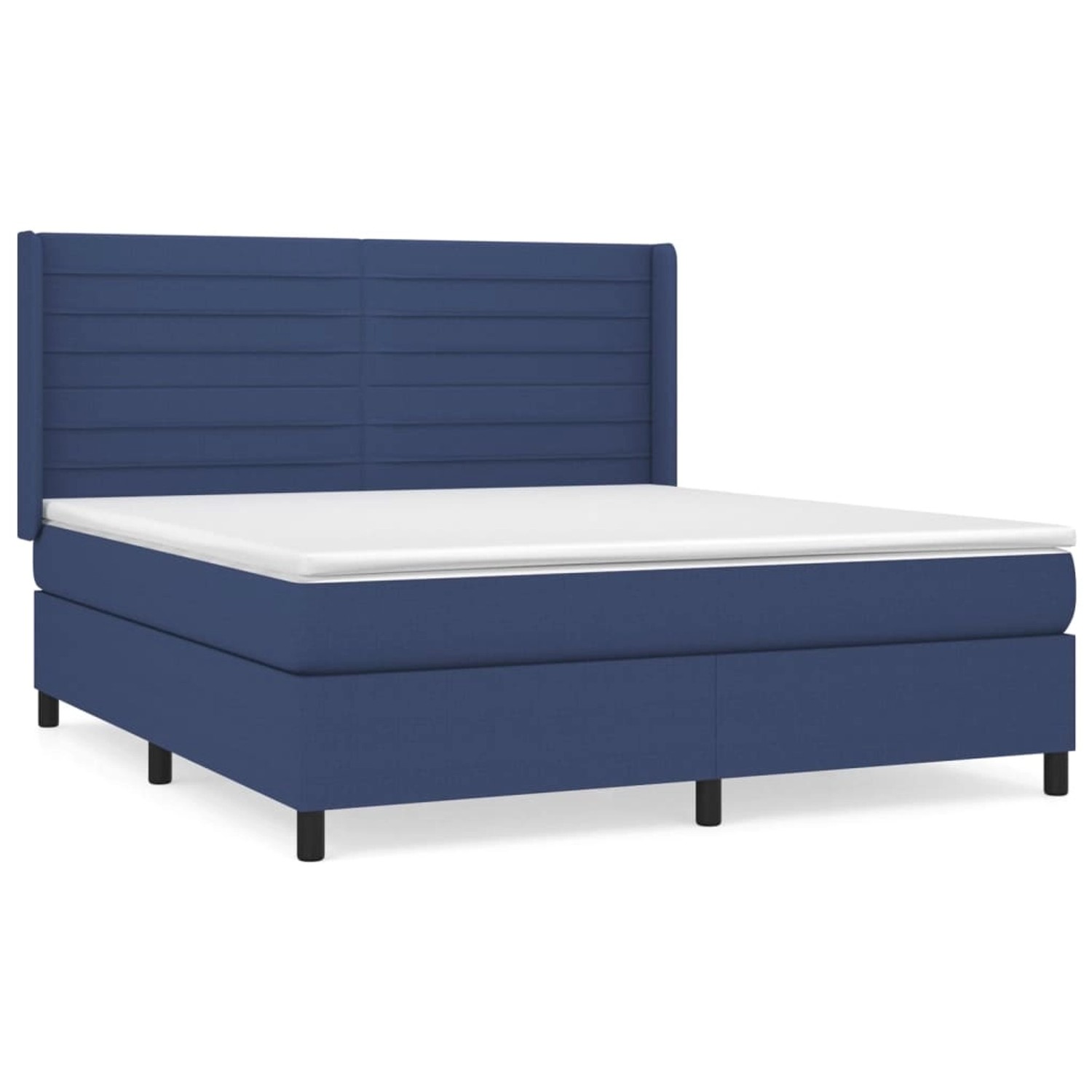 vidaXL Boxspringbett mit Matratze Blau 180x200 cm Stoff1468218 vidaXL Boxspringbett mit Matratze Blau 180x200 cm Stoff1468218 von VIDAXL