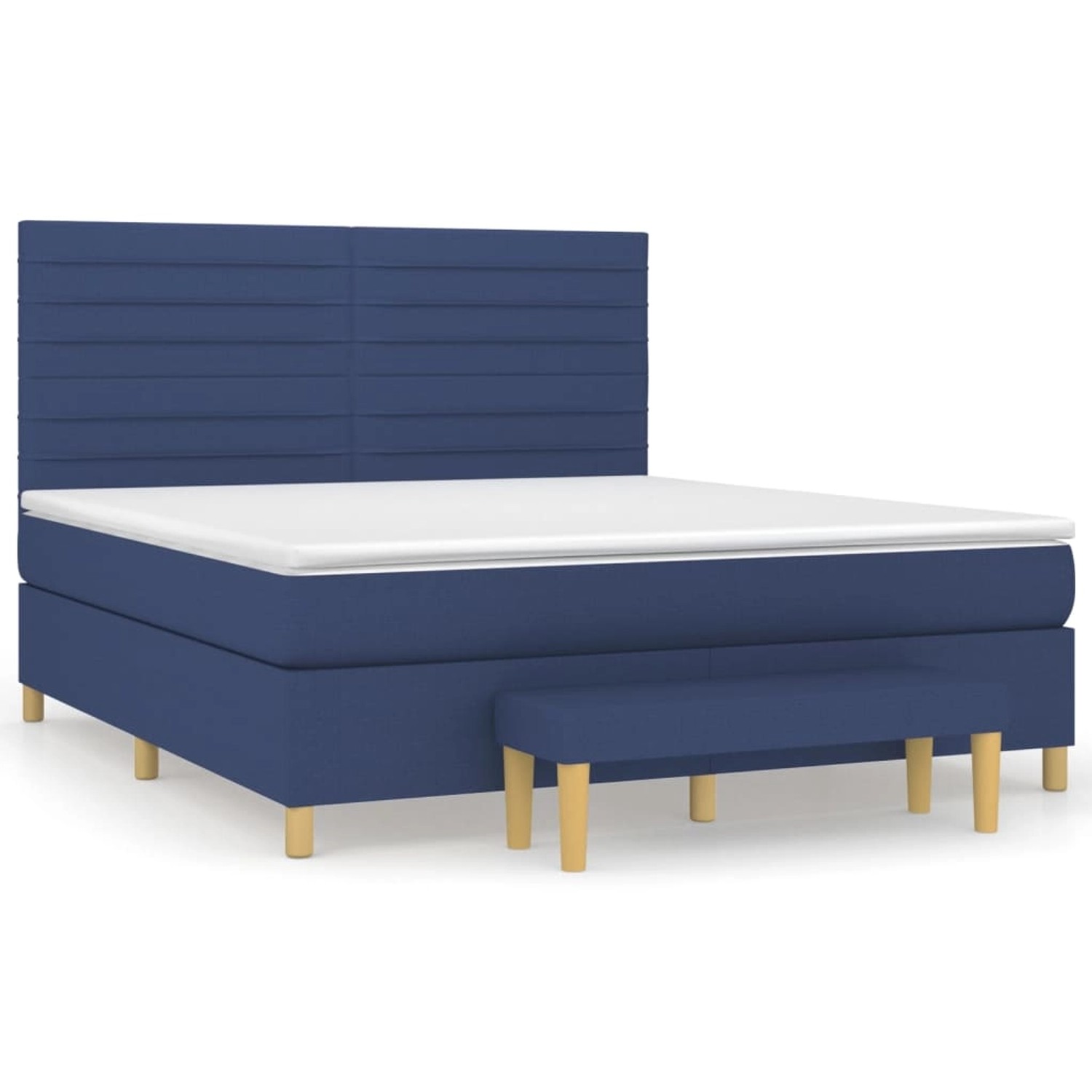 vidaXL Boxspringbett mit Matratze Blau 180x200 cm Stoff1468735 vidaXL Boxspringbett mit Matratze Blau 180x200 cm Stoff1468735 von VIDAXL