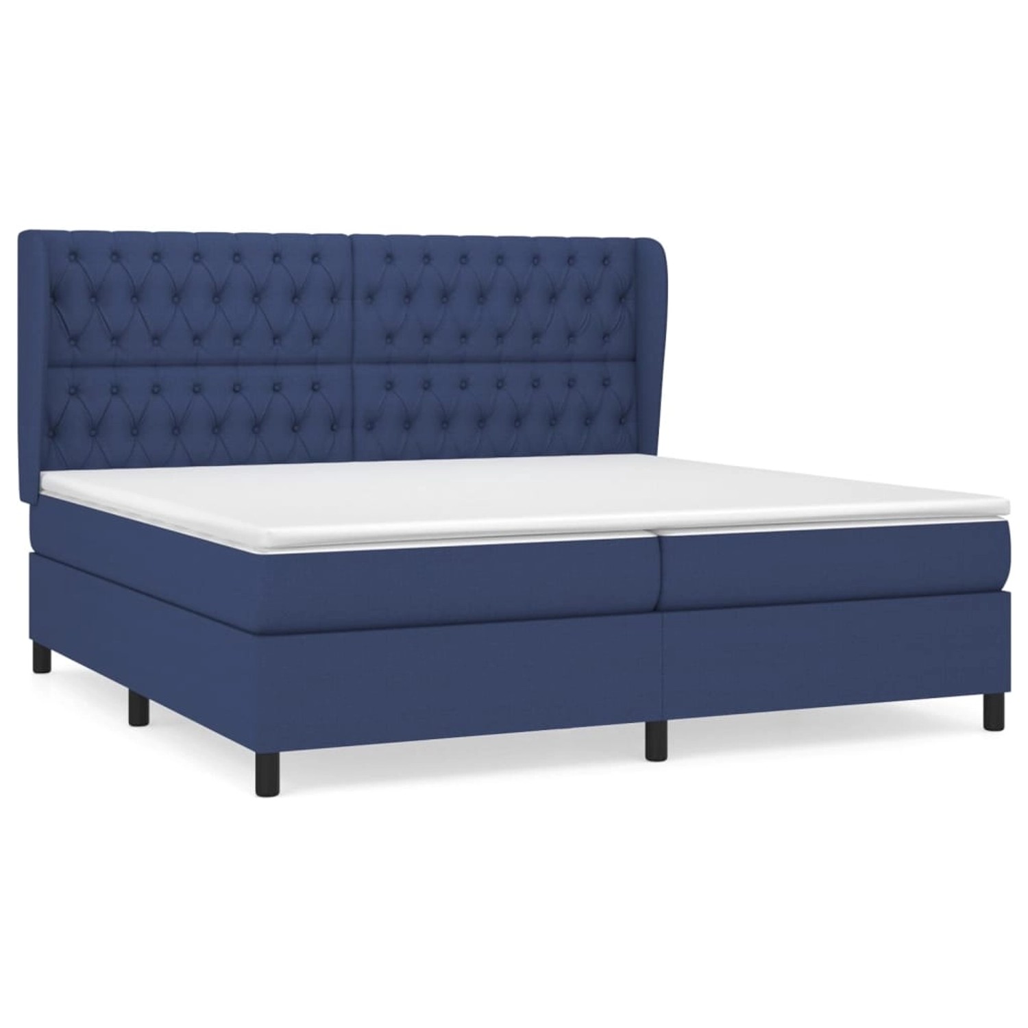 vidaXL Boxspringbett mit Matratze Blau 200x200 cm Stoff1387446 vidaXL Boxspringbett mit Matratze Blau 200x200 cm Stoff1387446 von VIDAXL