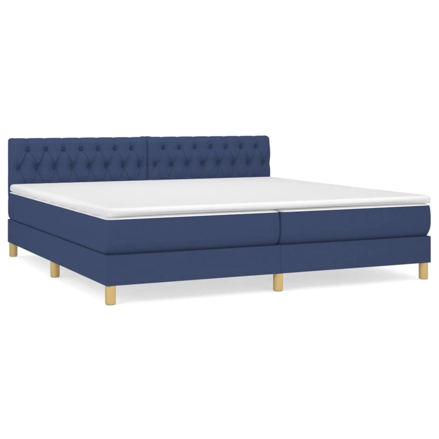 vidaXL Boxspringbett mit Matratze Blau 200x200 cm Stoff1389645 vidaXL Boxspringbett mit Matratze Blau 200x200 cm Stoff1389645 von VIDAXL