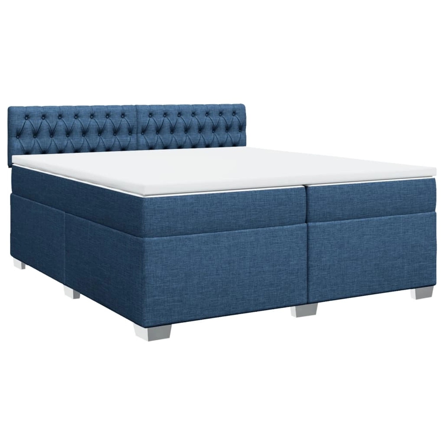 vidaXL Boxspringbett mit Matratze Blau 200x200 cm Stoff2098125 vidaXL Boxspringbett mit Matratze Blau 200x200 cm Stoff2098125 von VIDAXL