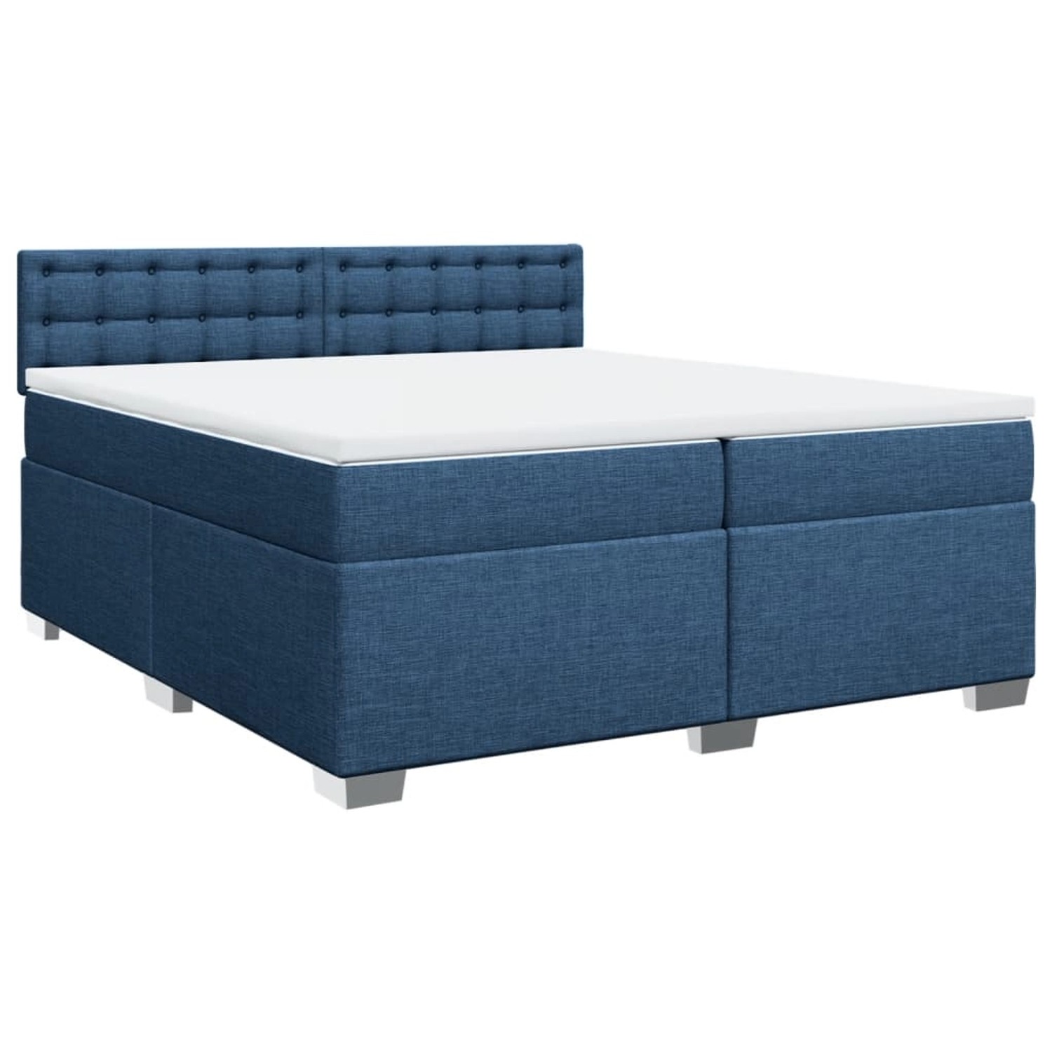 vidaXL Boxspringbett mit Matratze Blau 200x200 cm Stoff2098126 vidaXL Boxspringbett mit Matratze Blau 200x200 cm Stoff2098126 von VIDAXL
