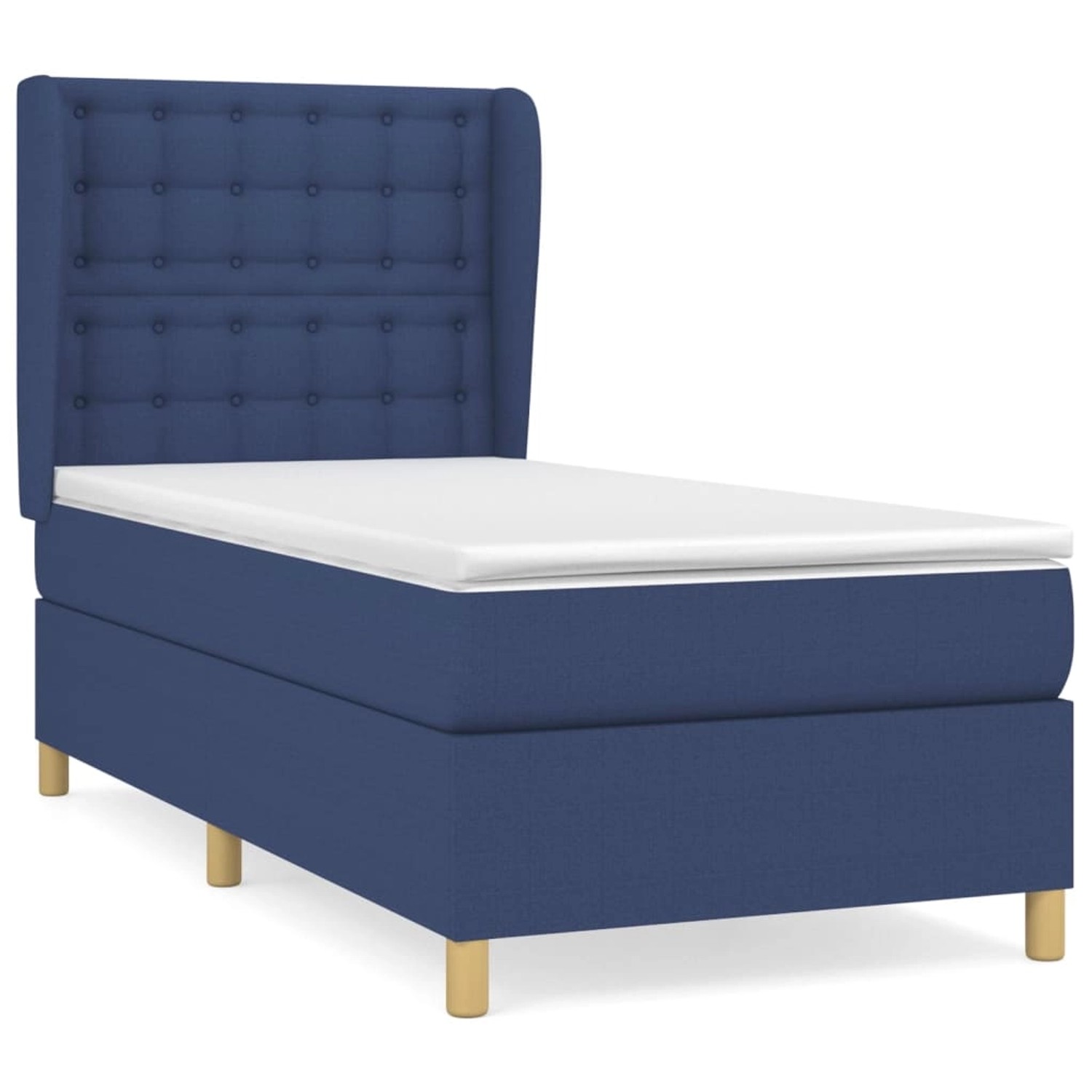 vidaXL Boxspringbett mit Matratze Blau 80x200 cm Stoff1372920 vidaXL Boxspringbett mit Matratze Blau 80x200 cm Stoff1372920 von VIDAXL