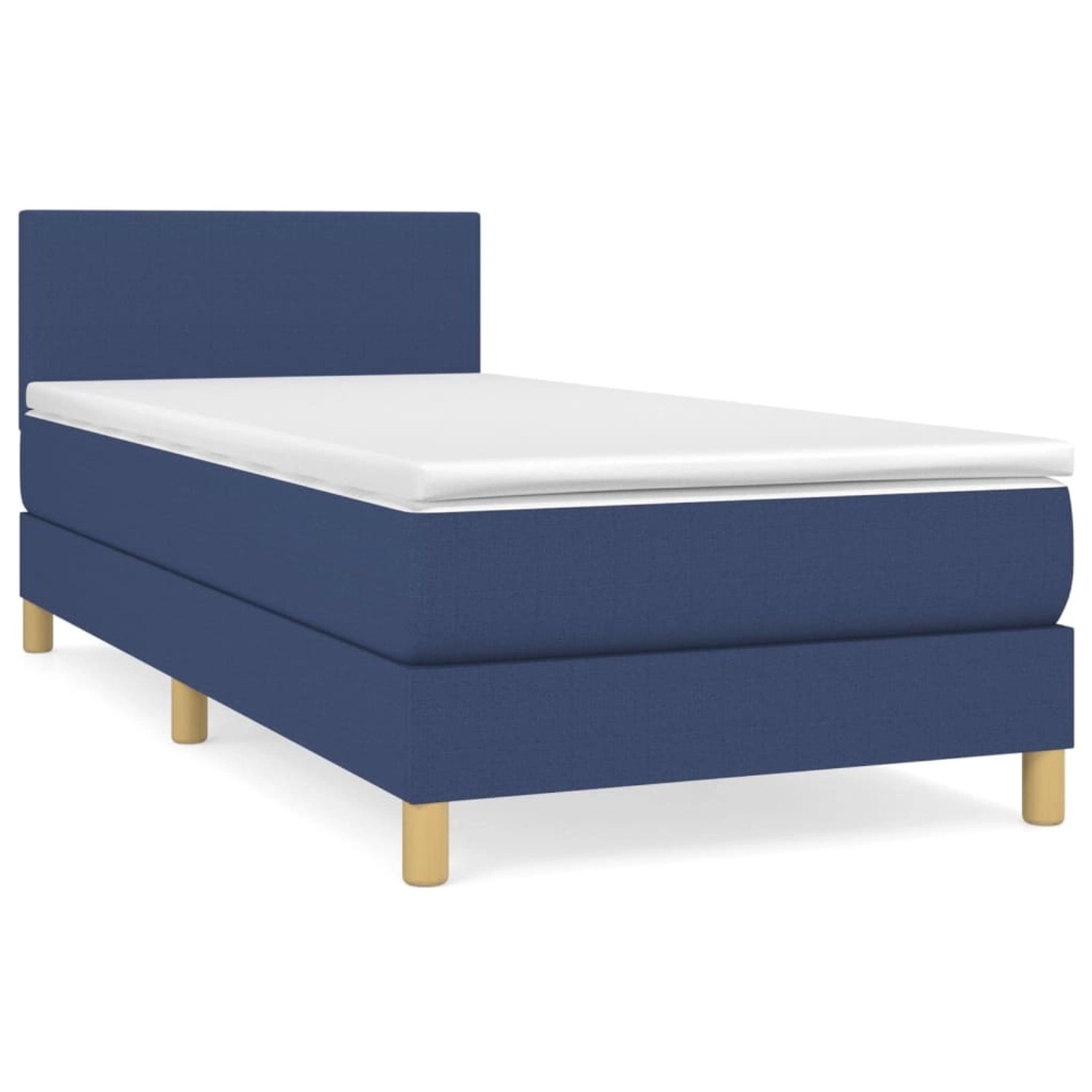 vidaXL Boxspringbett mit Matratze Blau 80x200 cm Stoff1373070 vidaXL Boxspringbett mit Matratze Blau 80x200 cm Stoff1373070 von VIDAXL