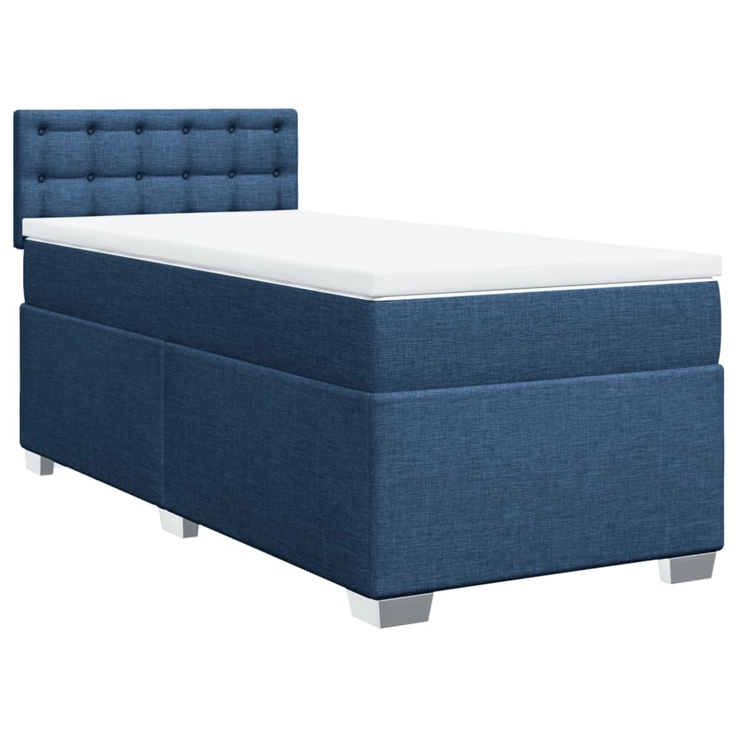 vidaXL Boxspringbett mit Matratze Blau 80x200 cm Stoff2101681 vidaXL Boxspringbett mit Matratze Blau 80x200 cm Stoff2101681 von VIDAXL