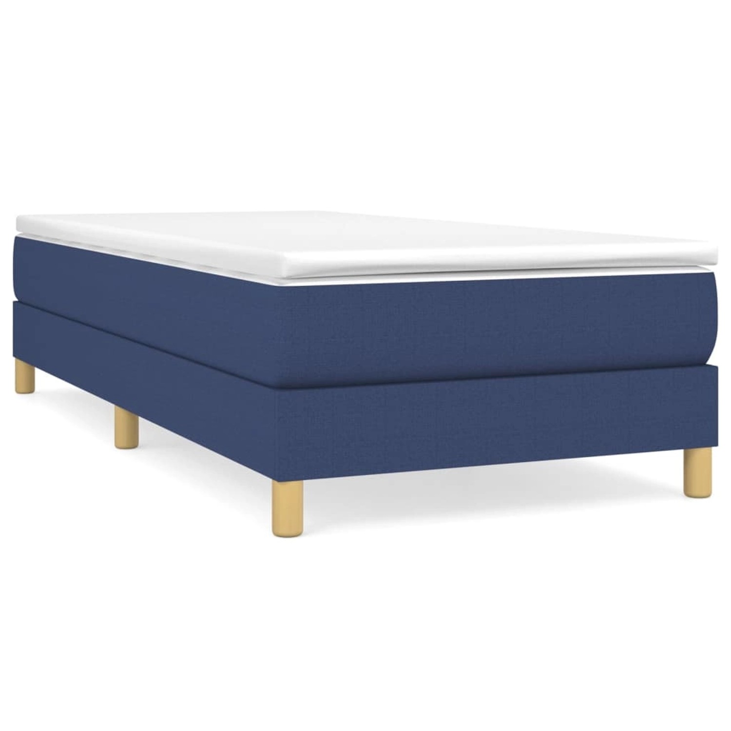 vidaXL Boxspringbett mit Matratze Blau 90x190 cm Stoff1466010 vidaXL Boxspringbett mit Matratze Blau 90x190 cm Stoff1466010 von VIDAXL