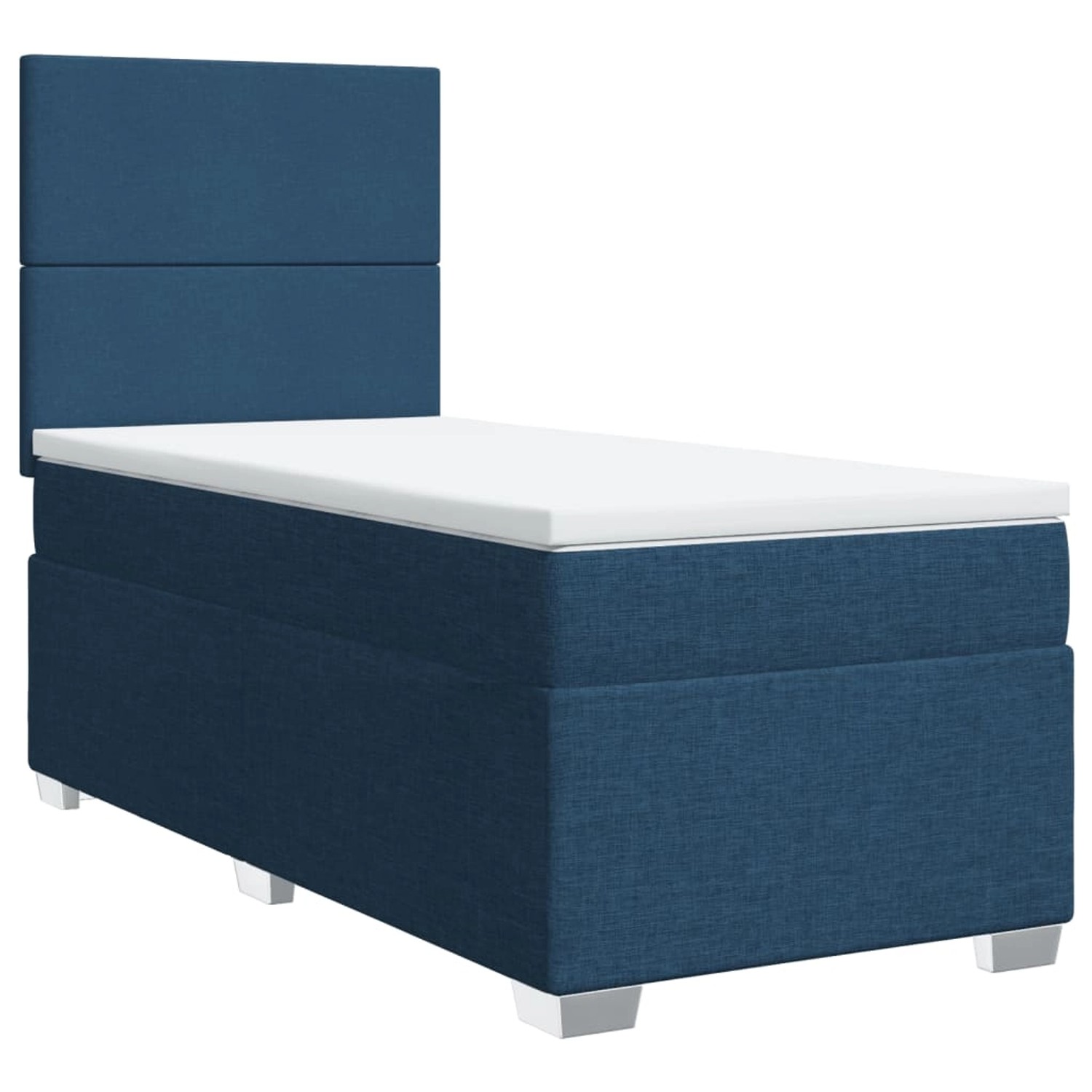 vidaXL Boxspringbett mit Matratze Blau 90x190 cm Stoff2105602 vidaXL Boxspringbett mit Matratze Blau 90x190 cm Stoff2105602 von VIDAXL
