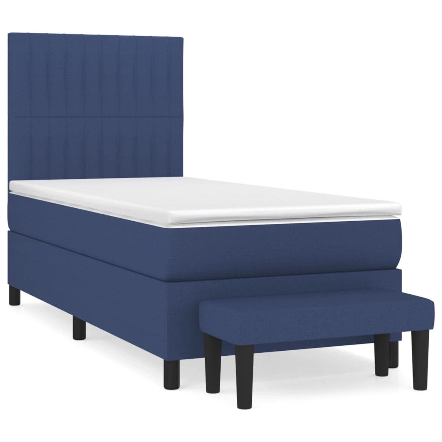 vidaXL Boxspringbett mit Matratze Blau 90x200 cm Stoff 3136731 vidaXL Boxspringbett mit Matratze Blau 90x200 cm Stoff 3136731 von VIDAXL