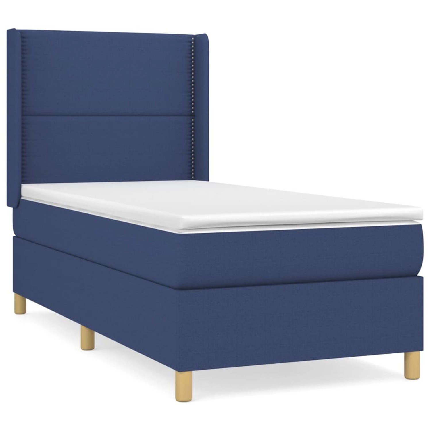 vidaXL Boxspringbett mit Matratze Blau 90x200 cm Stoff1377809 vidaXL Boxspringbett mit Matratze Blau 90x200 cm Stoff1377809 von VIDAXL