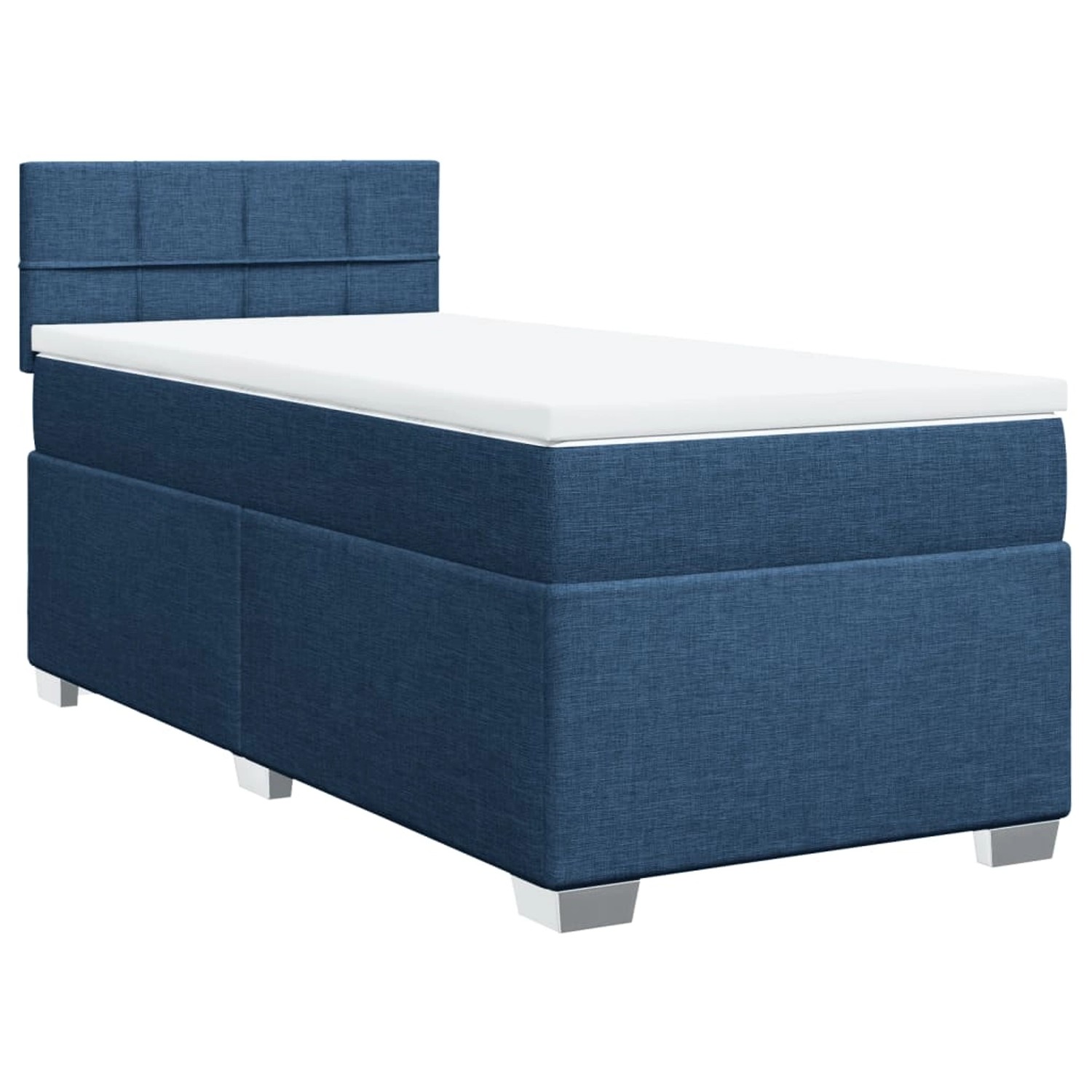 vidaXL Boxspringbett mit Matratze Blau 90x200 cm Stoff2101575 vidaXL Boxspringbett mit Matratze Blau 90x200 cm Stoff2101575 von VIDAXL